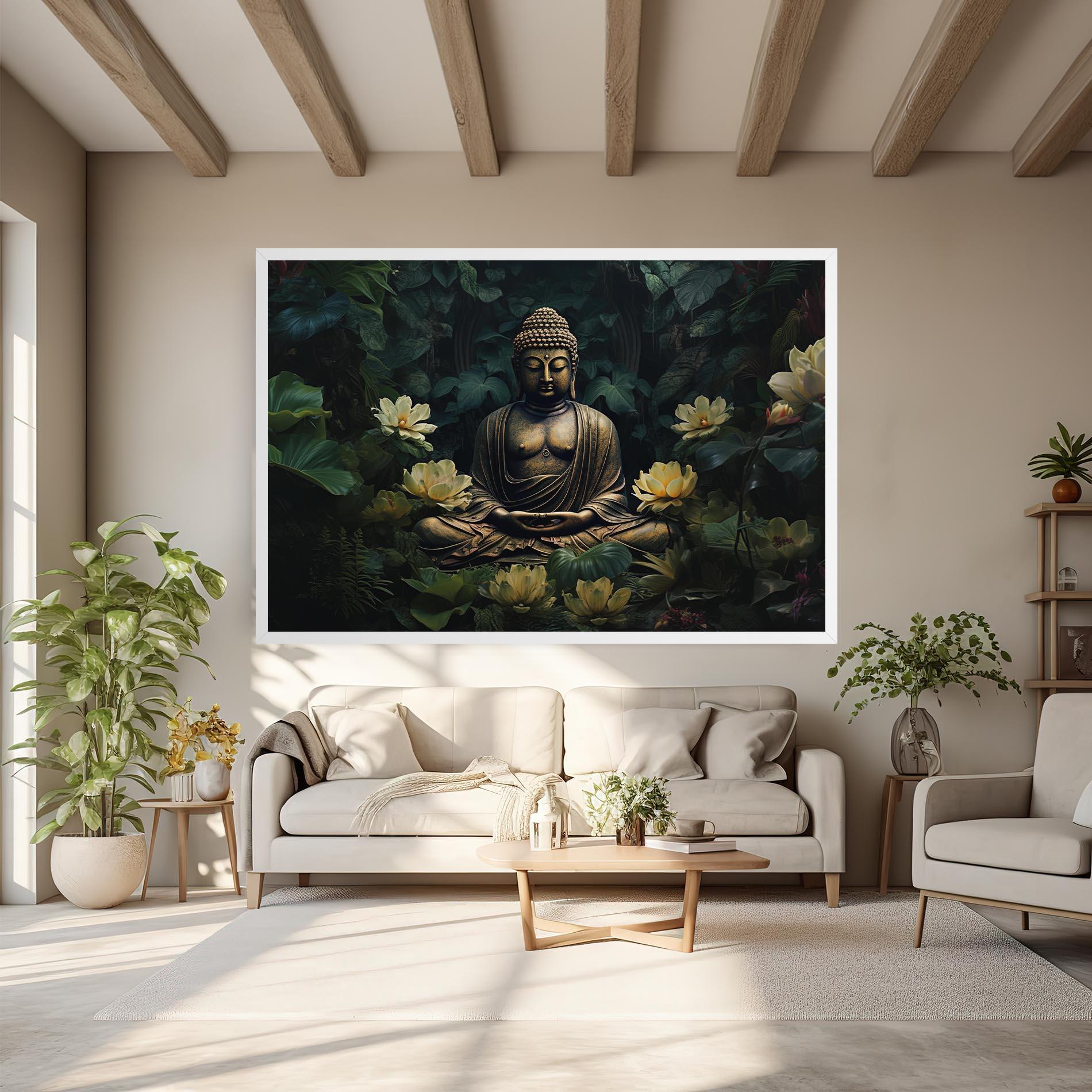 Vászonkép Calm Buddha Art mockup 6
