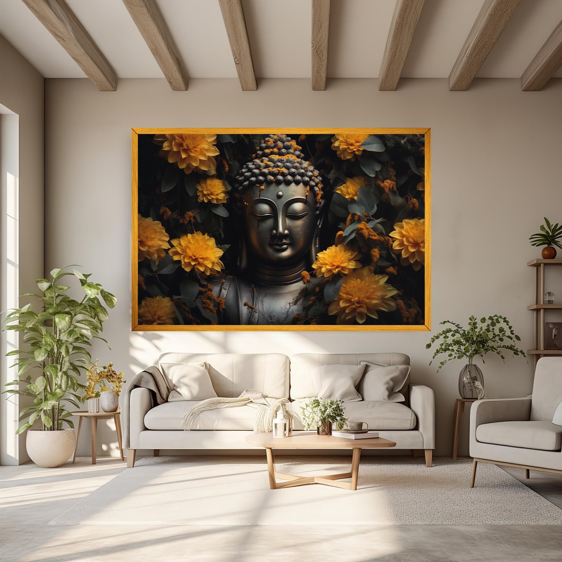 Buddha Peace Statue mockup 6