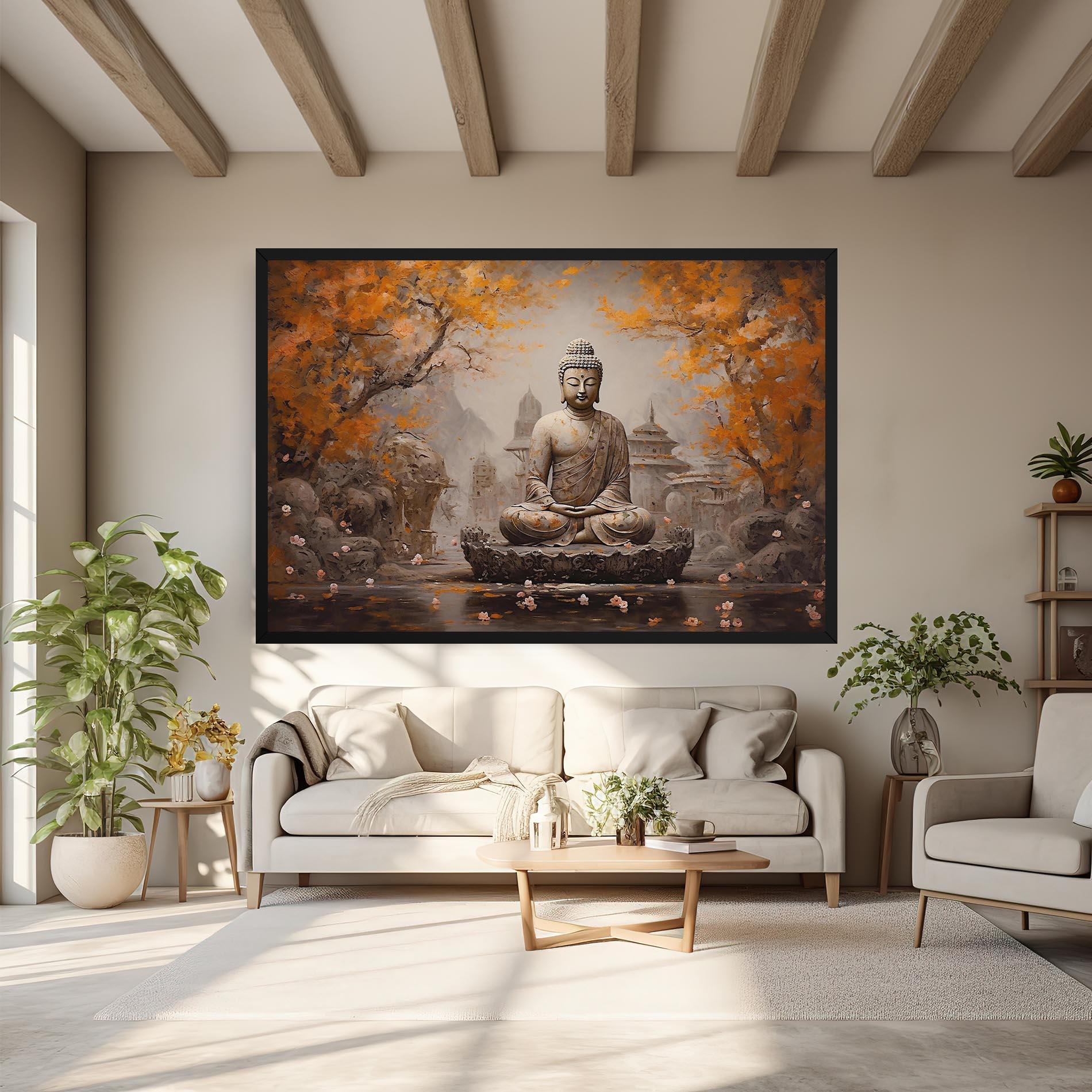 Vászonkép Beautiful Buddha Art mockup 6