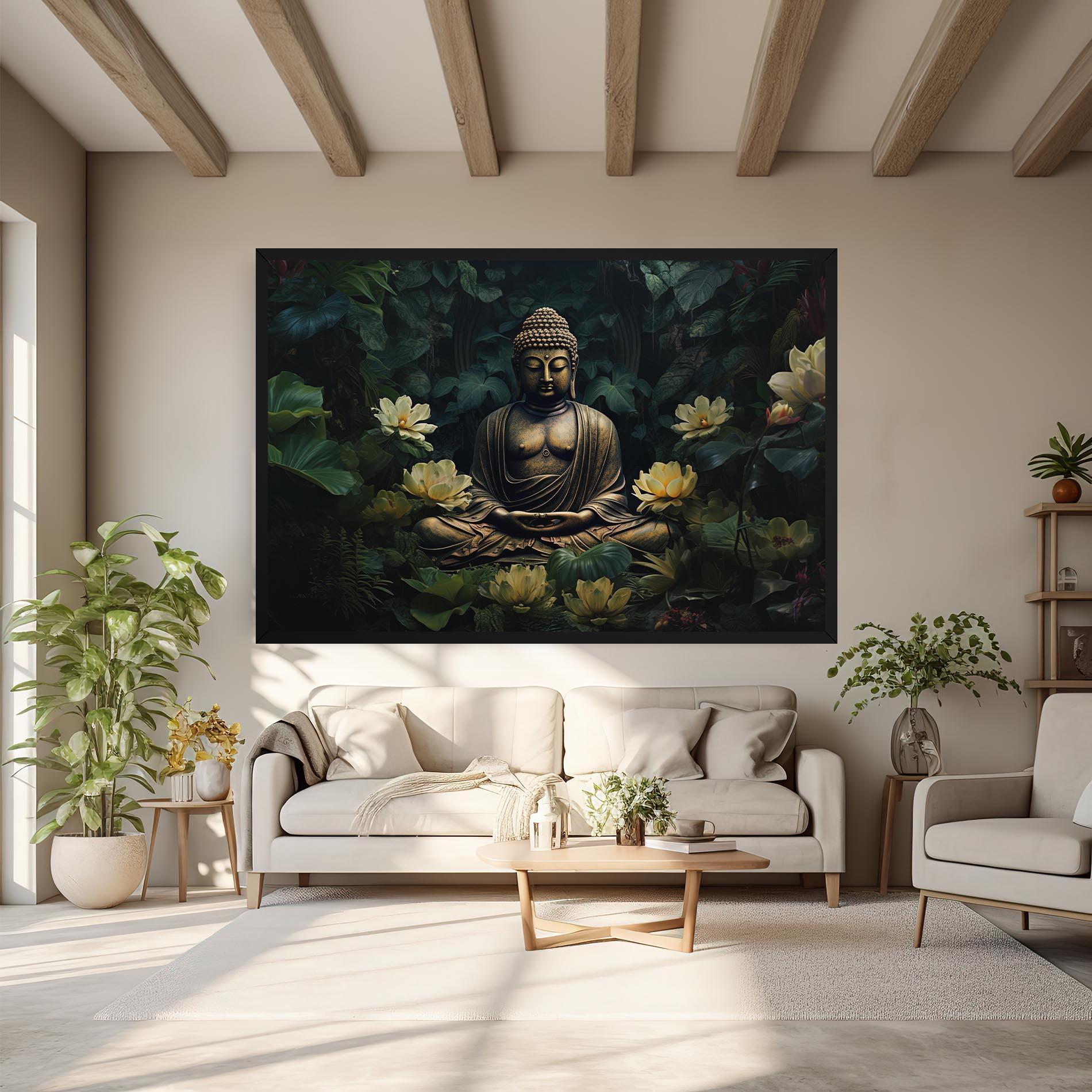 Vászonkép Calm Buddha Art mockup 6