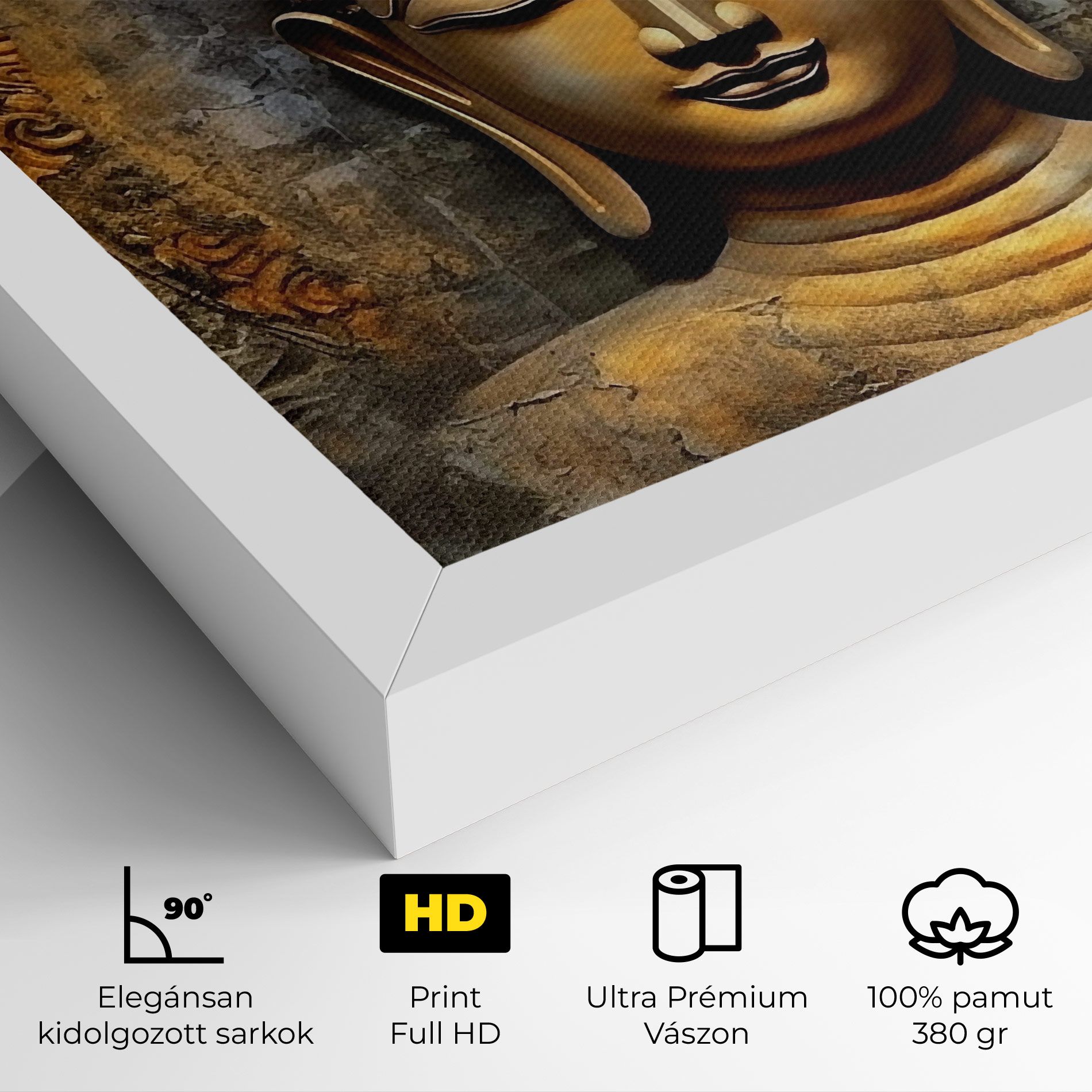 Buddha 3d Head mockup 4