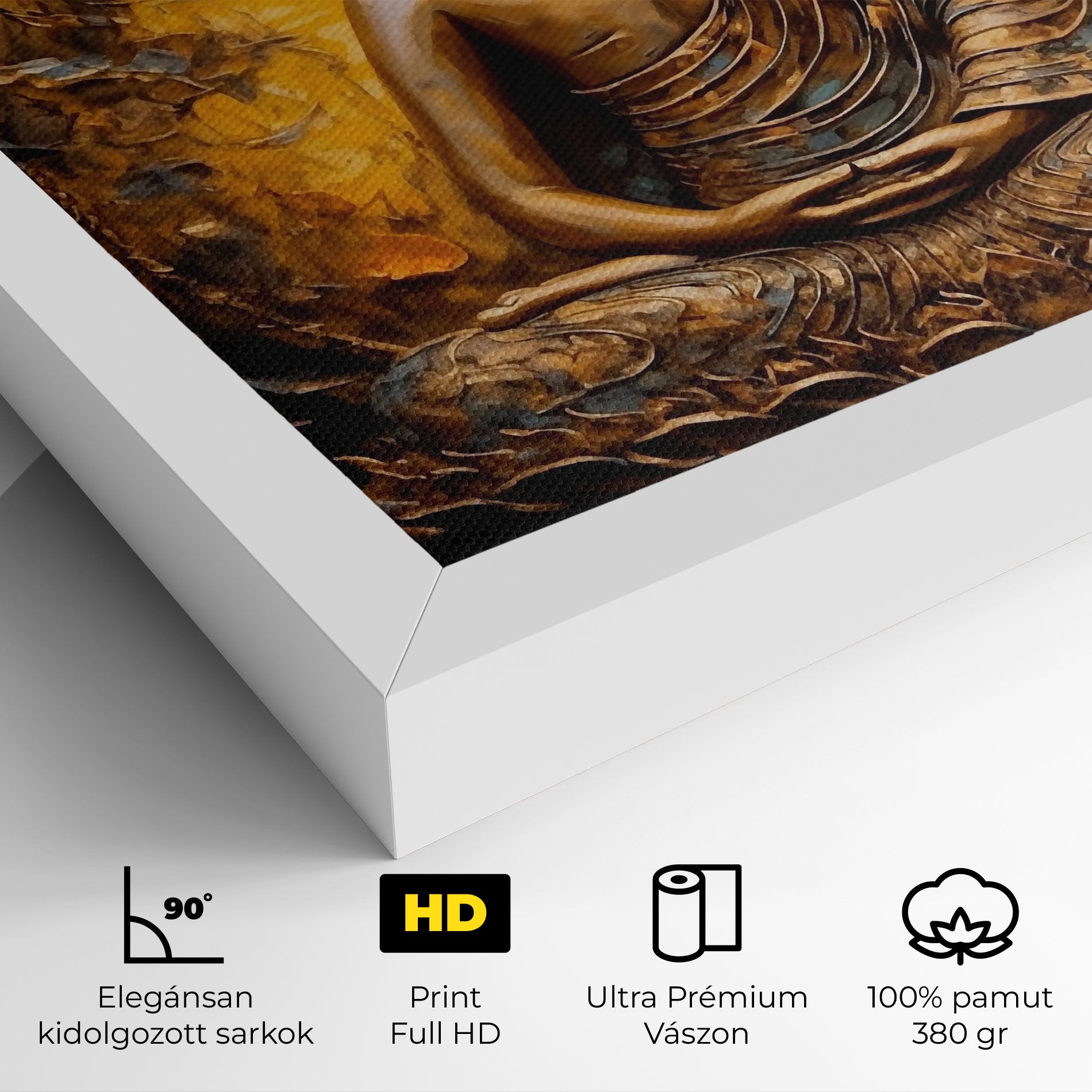 Gold Grey Buddha mockup 4