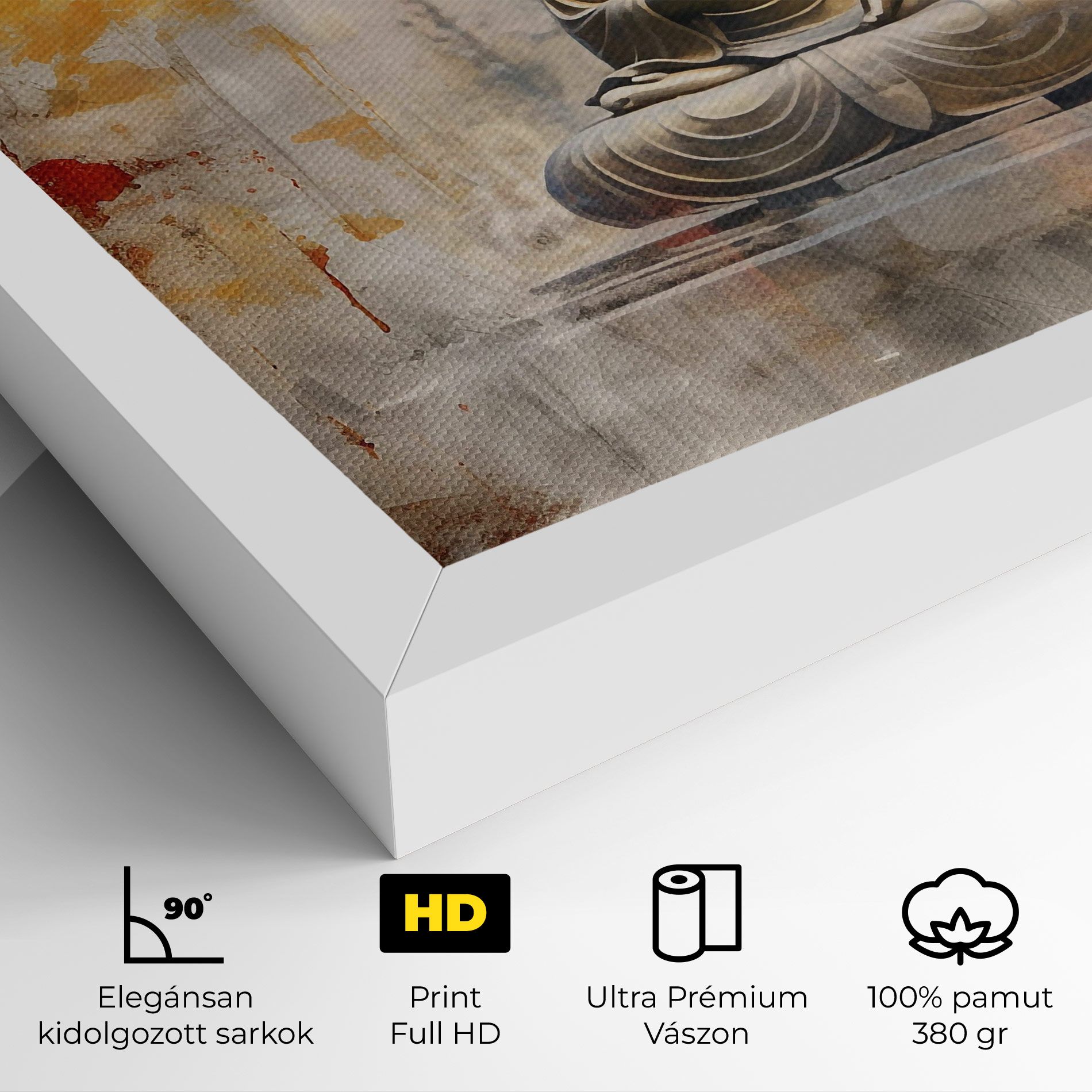 Grey Gold Buddha mockup 4