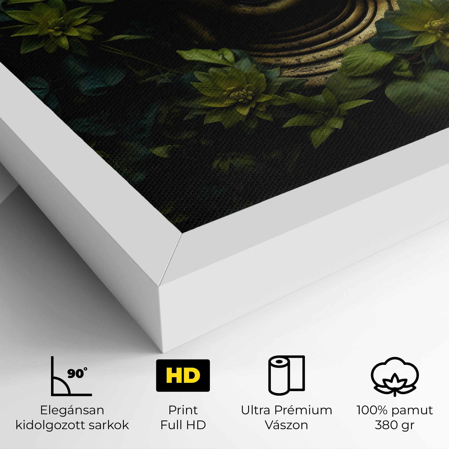 Vászonkép Lotus Flower Buddha mockup 4