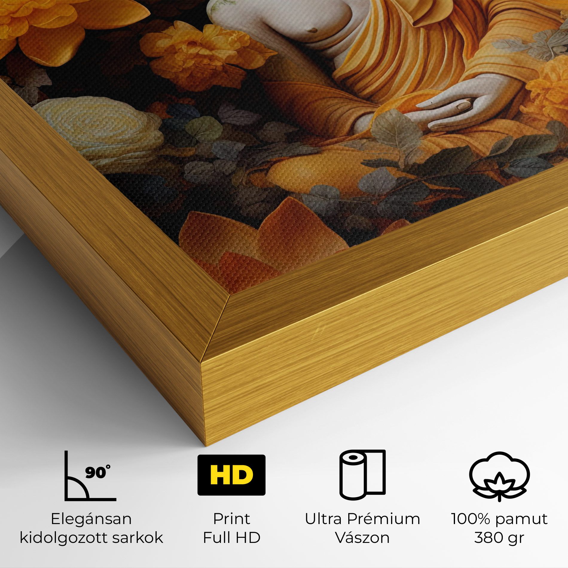 Buddha Big Flowers mockup 4