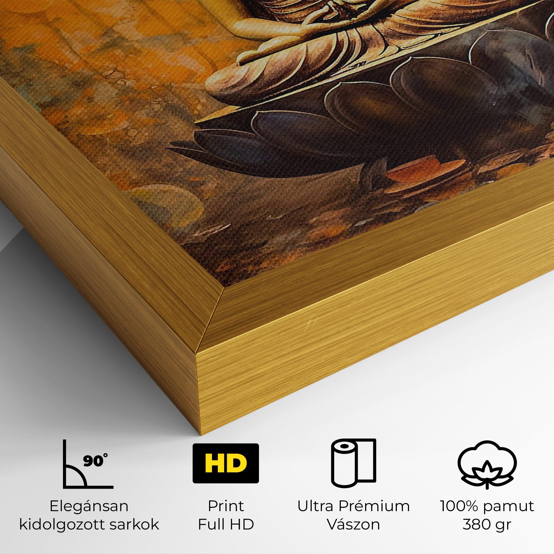 Vászonkép Buddha Floating Art mockup 4