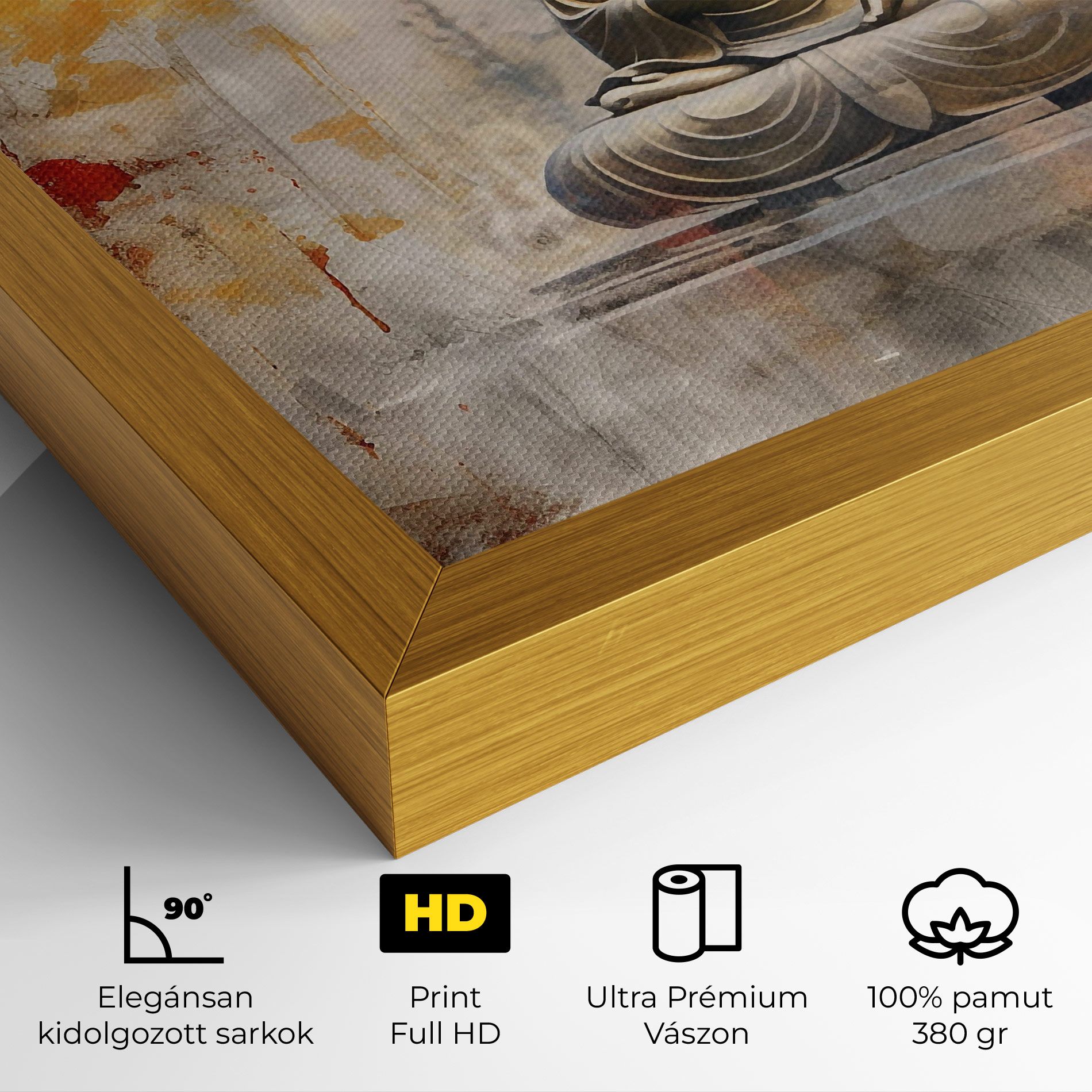 Grey Gold Buddha mockup 4