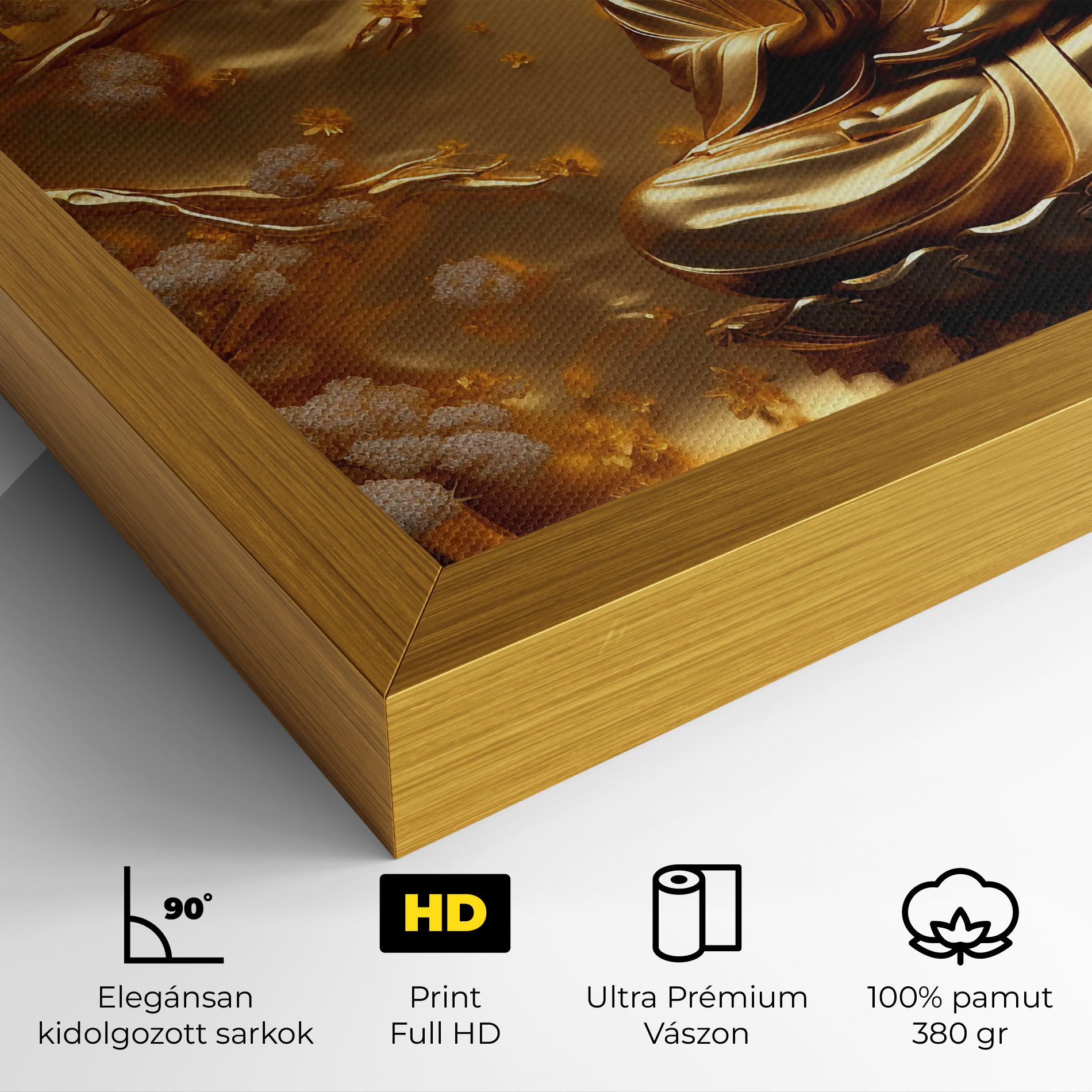 Strong Gold Buddha mockup 4