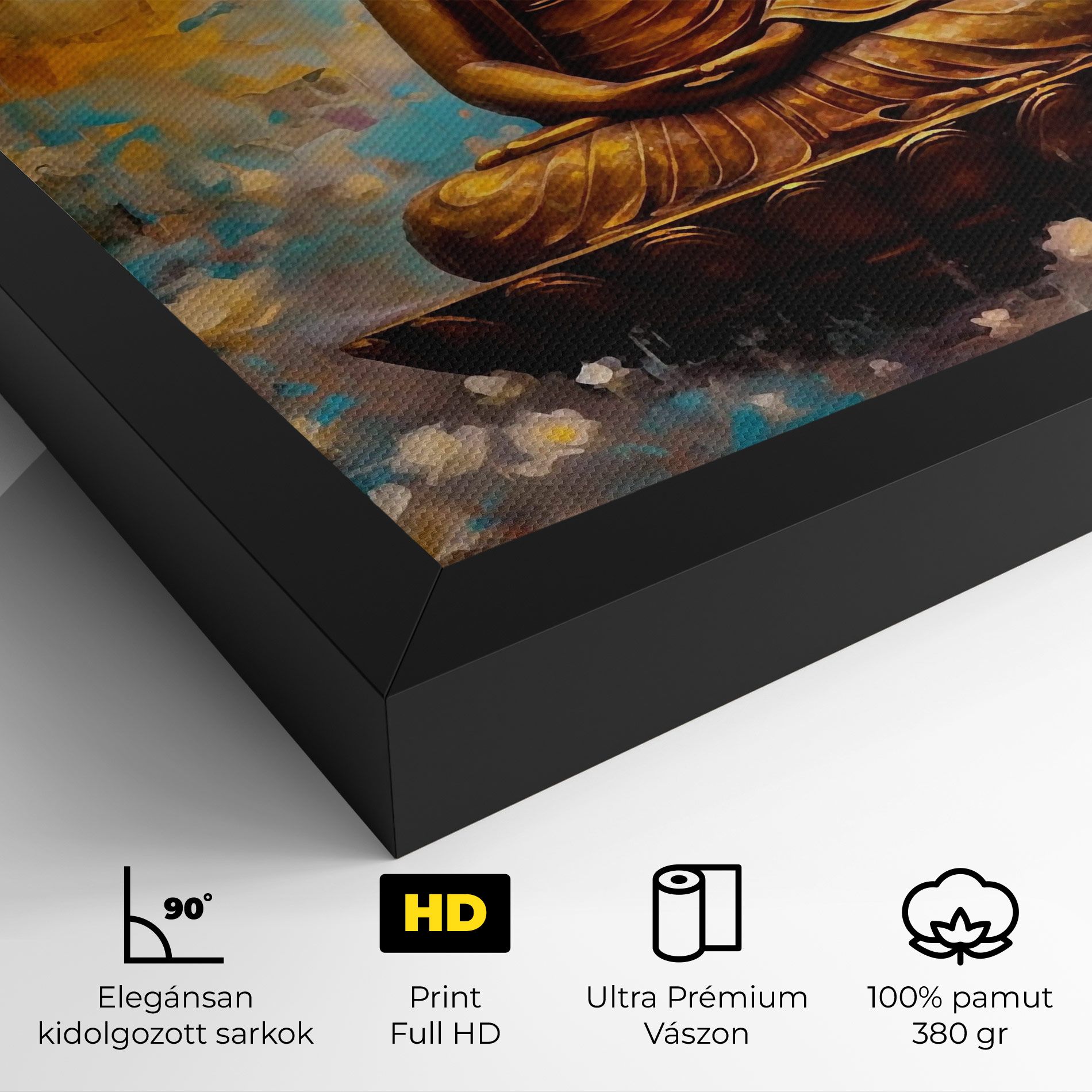 Blue Gold Buddha mockup 4