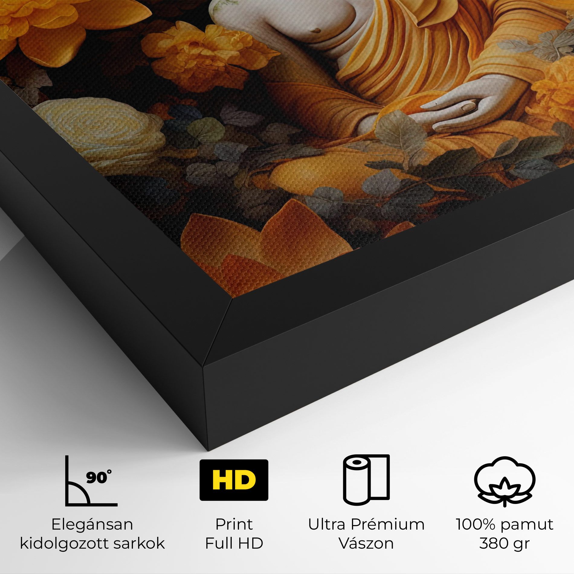 Buddha Big Flowers mockup 4