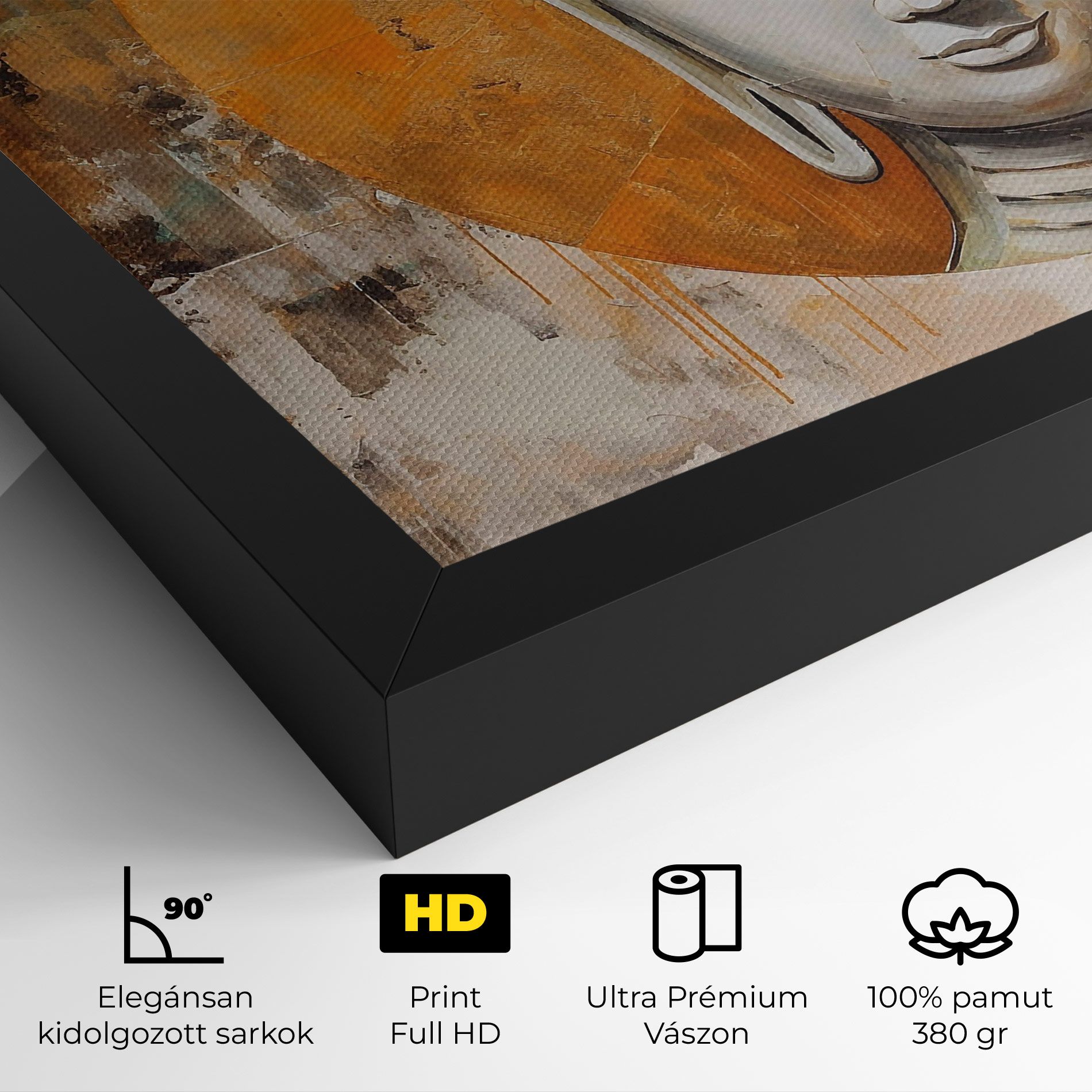 Cream Circle Buddha mockup 4