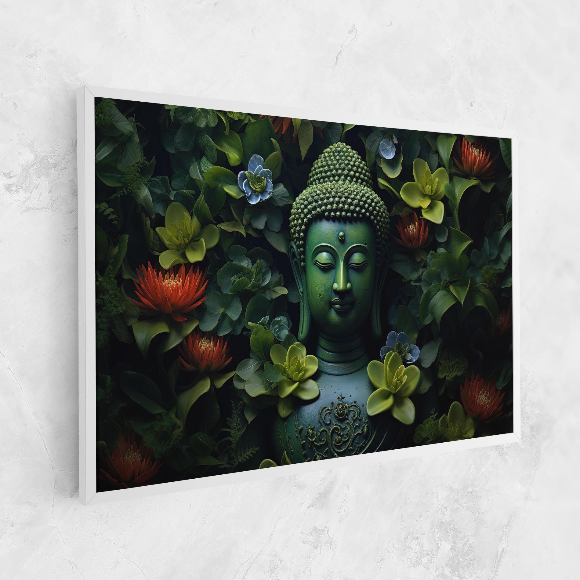 Blue Light Buddha mockup 1