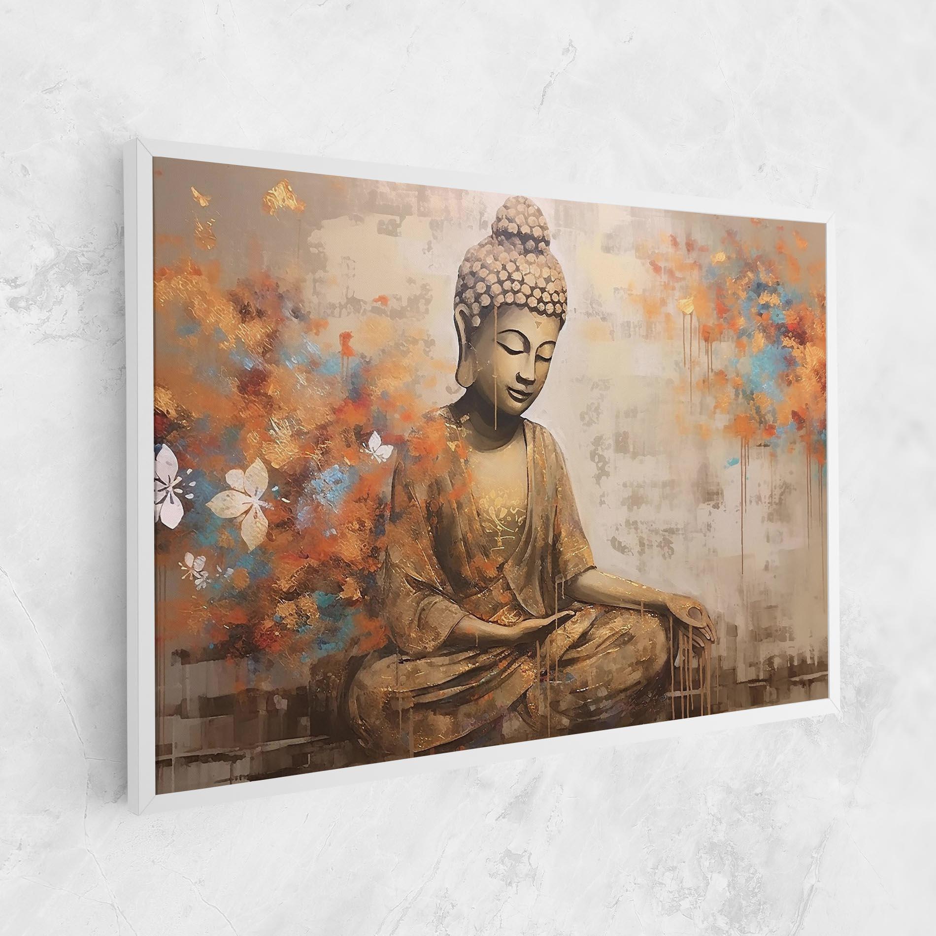 Vászonkép Buddha Cream Blue mockup 1