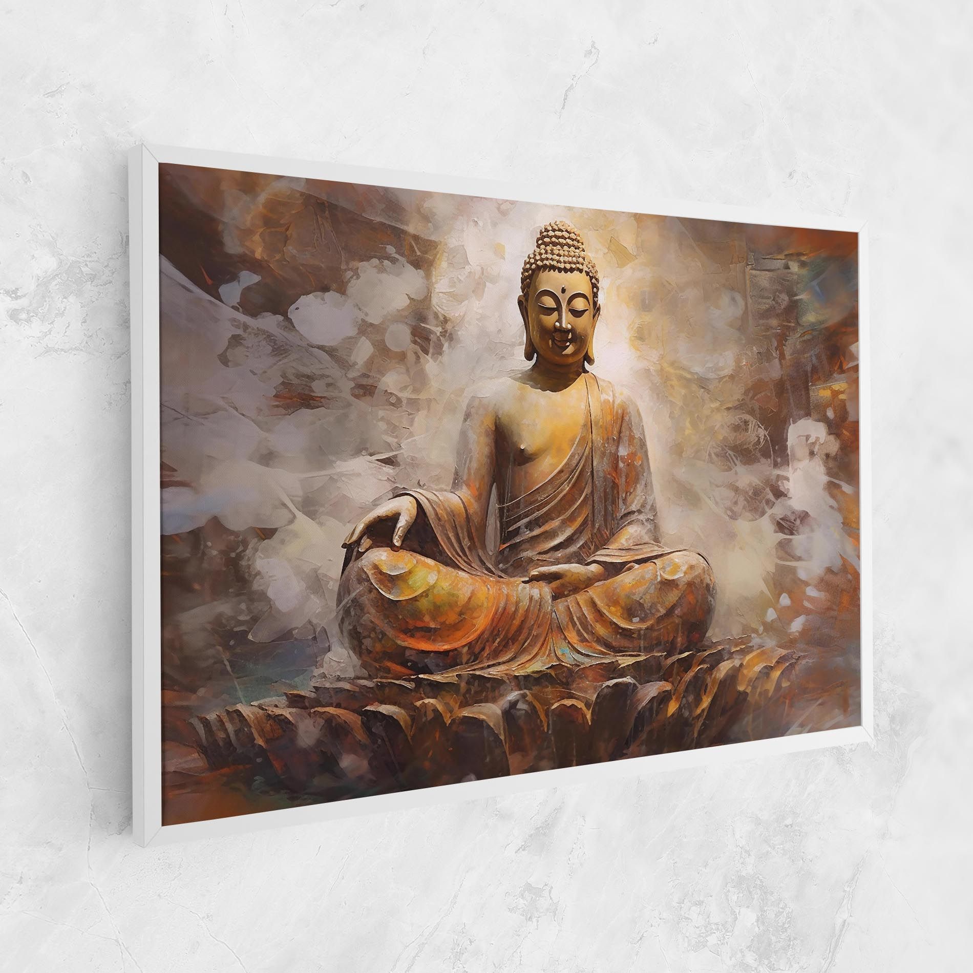 Cream Orange Buddha mockup 1