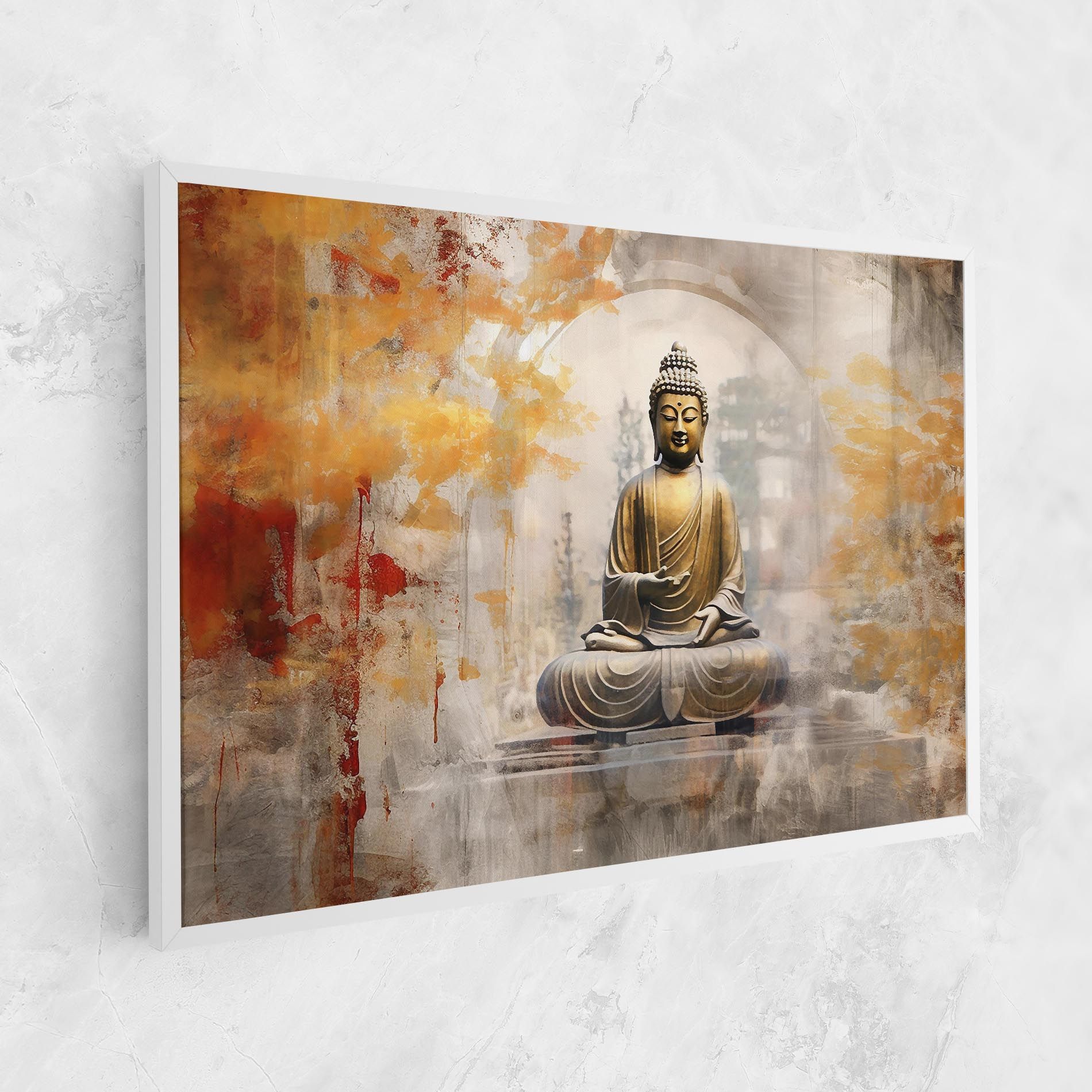 Grey Gold Buddha mockup 1