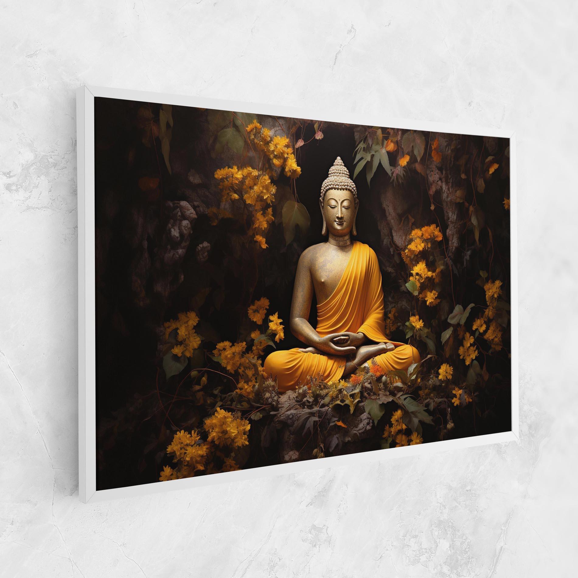 Vászonkép Yellow Light Buddha mockup 1