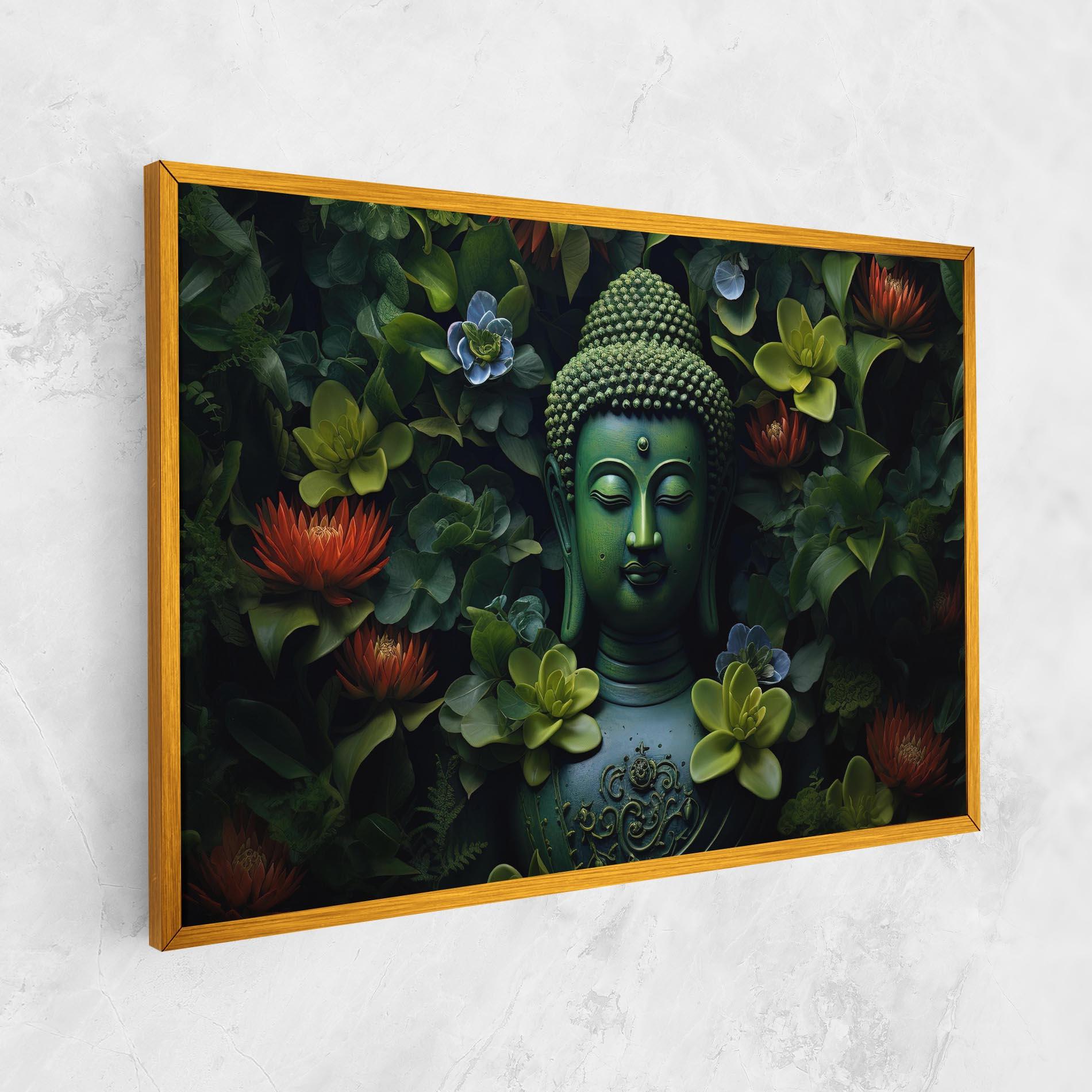 Vászonkép Blue Light Buddha mockup 1