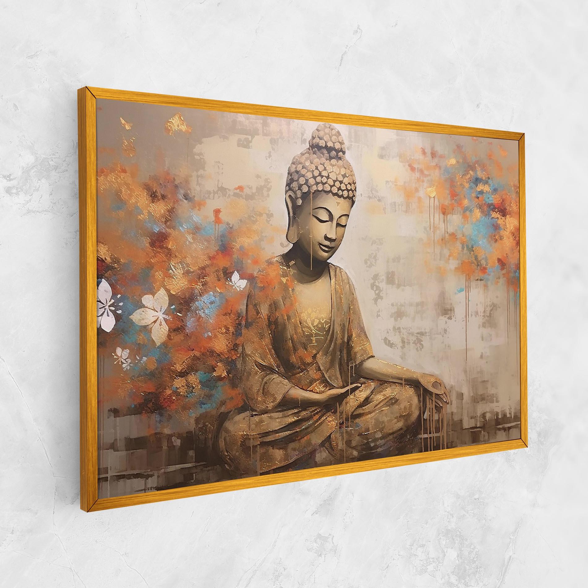 Vászonkép Buddha Cream Blue mockup 1