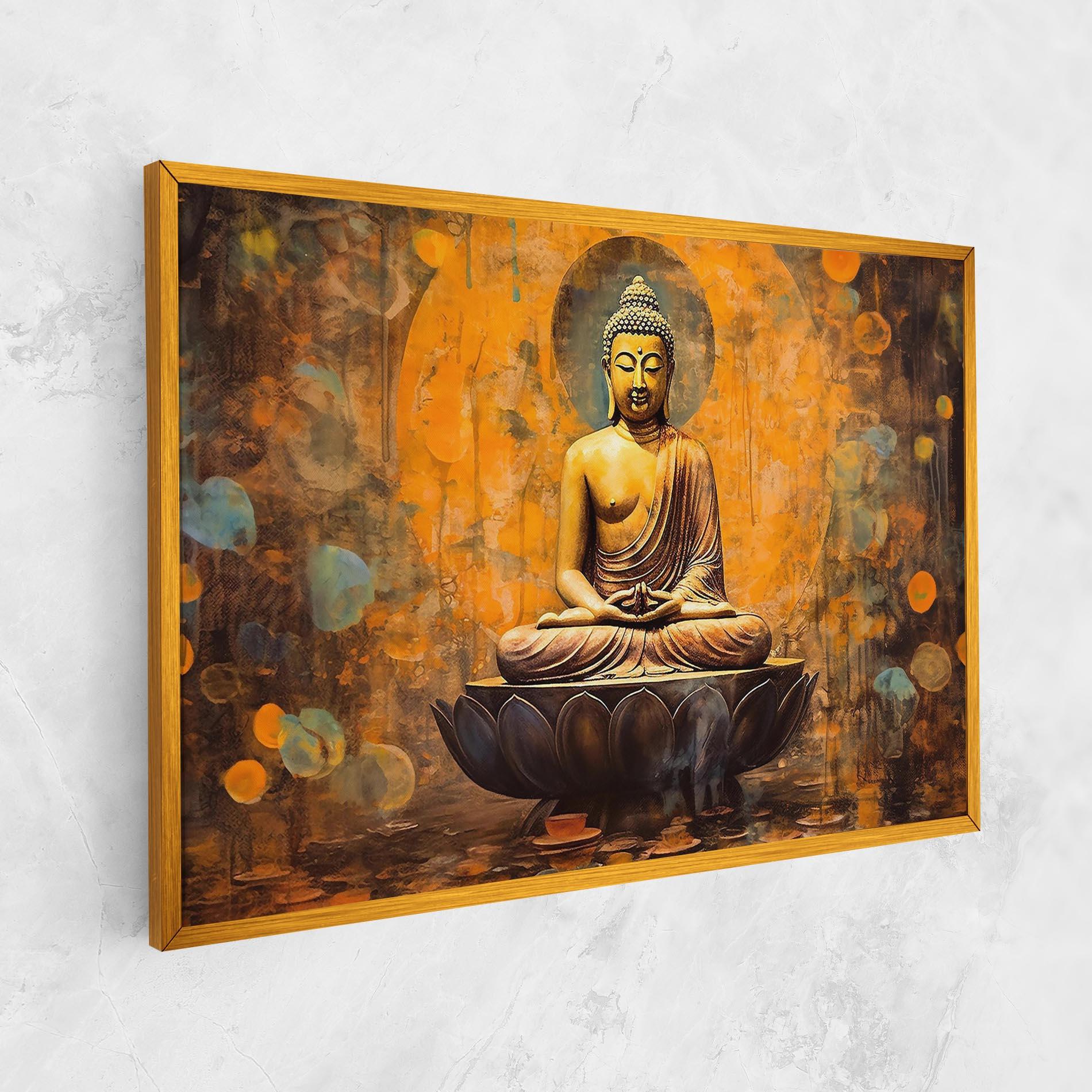 Vászonkép Buddha Floating Art mockup 1
