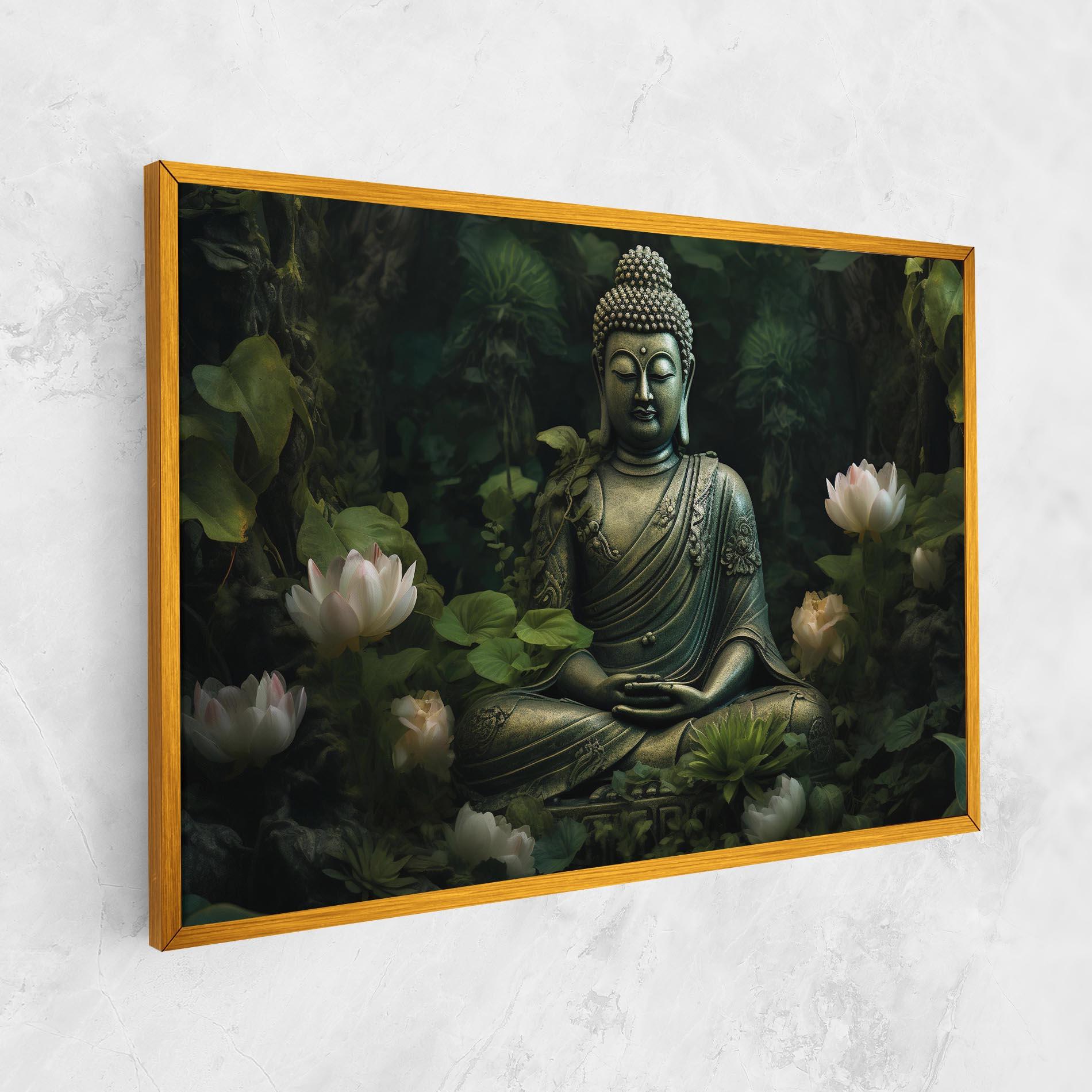Vászonkép Buddha Lotus Flower mockup 1