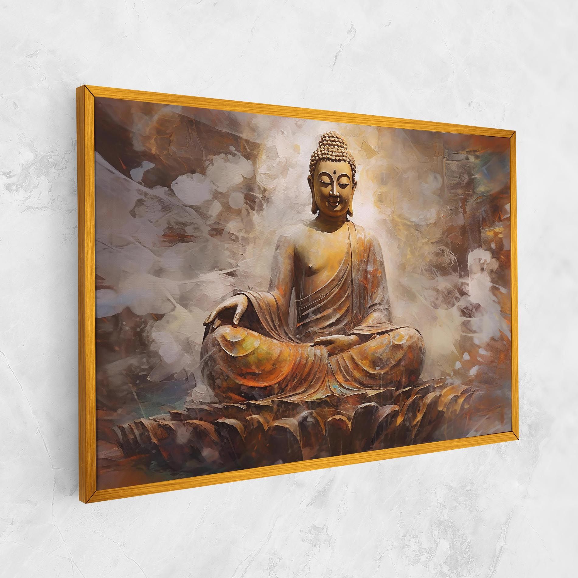 Cream Orange Buddha mockup 1