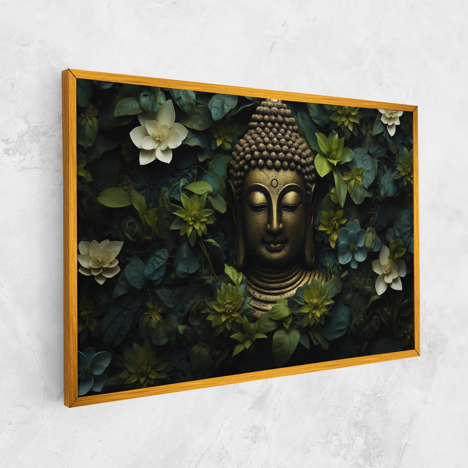 Vászonkép Lotus Flower Buddha mockup 1