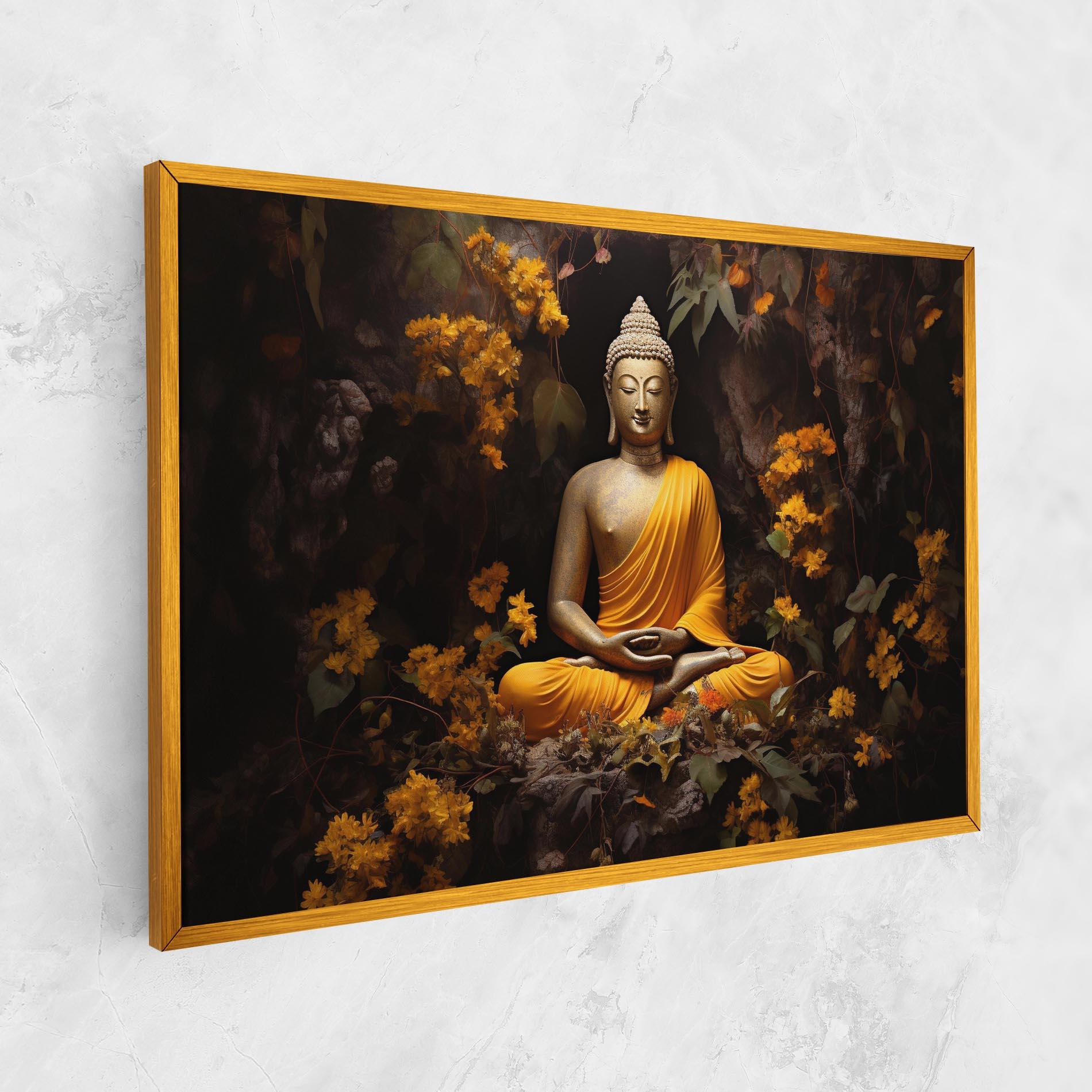 Vászonkép Yellow Light Buddha mockup 1
