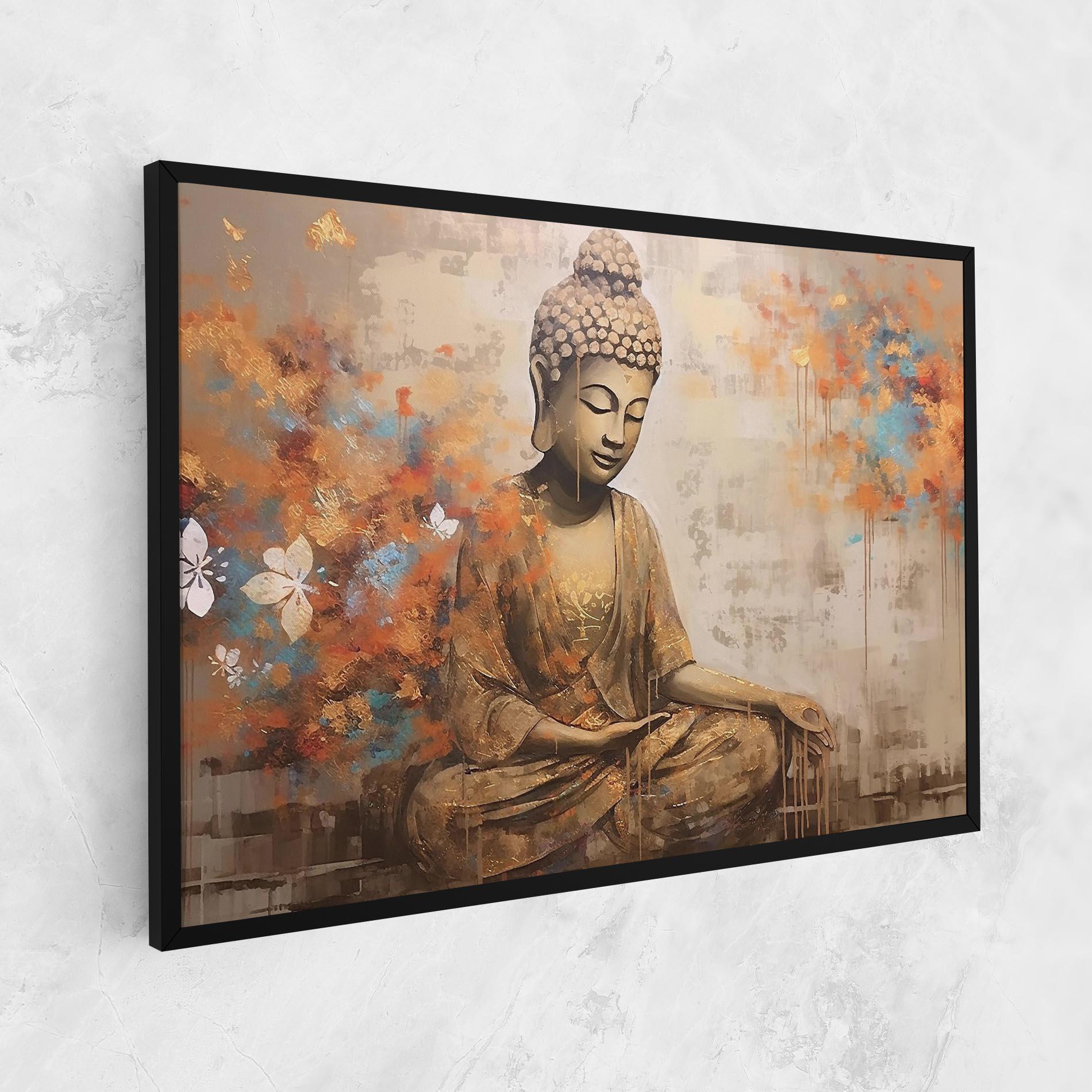 Vászonkép Buddha Cream Blue mockup 1