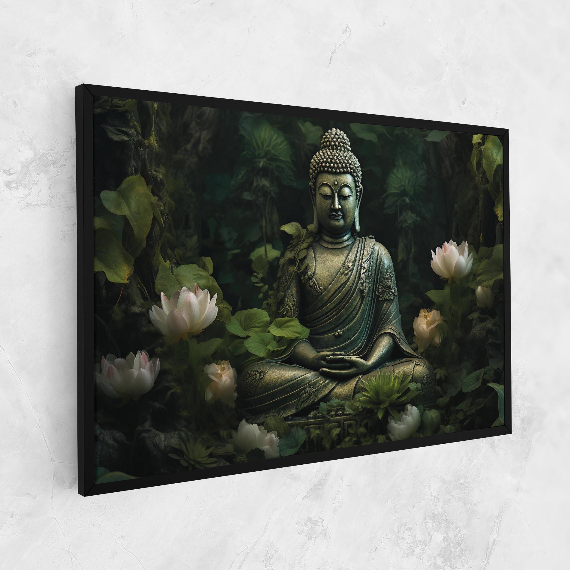 Vászonkép Buddha Lotus Flower mockup 1