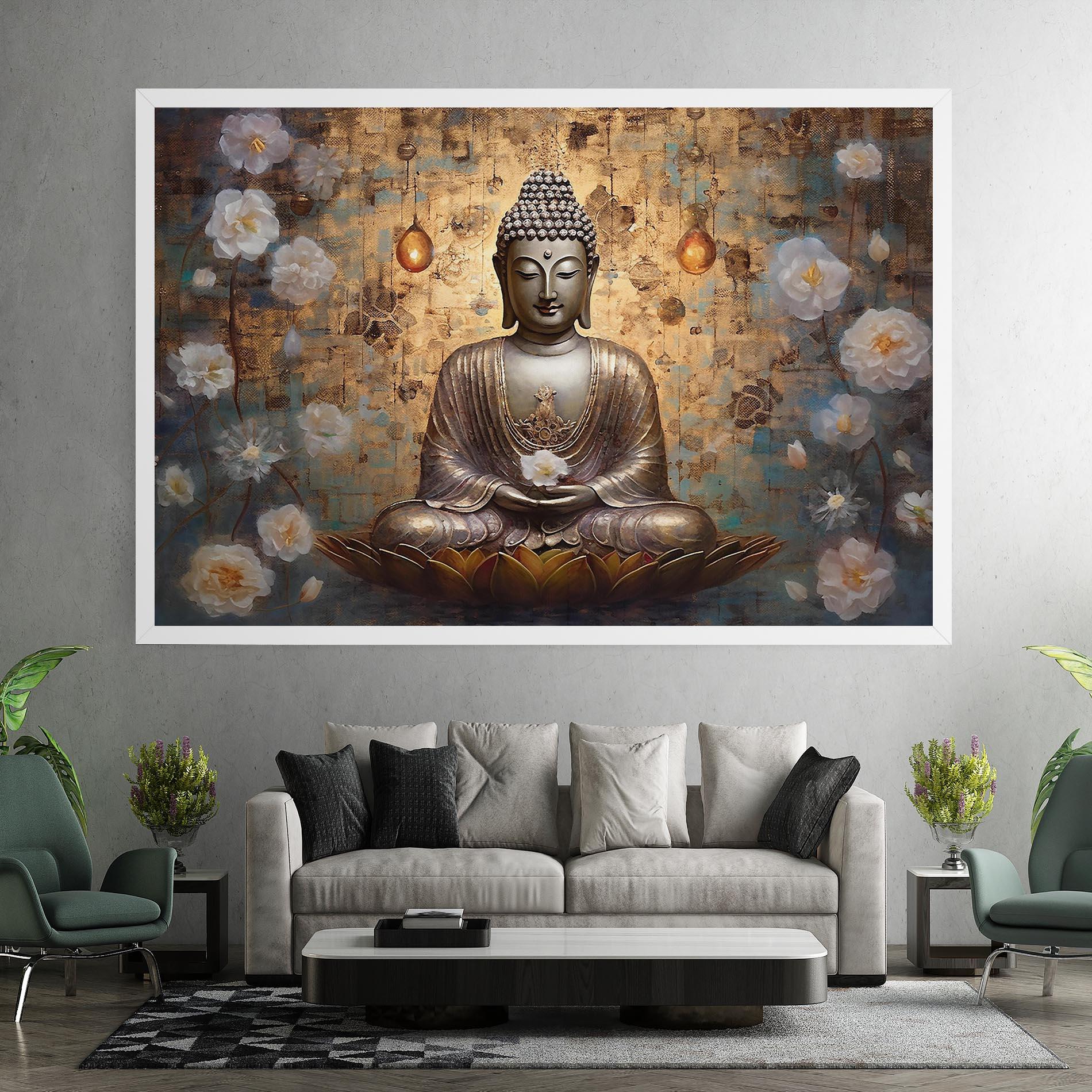 Vászonkép Buddha Meditation Art mockup 7