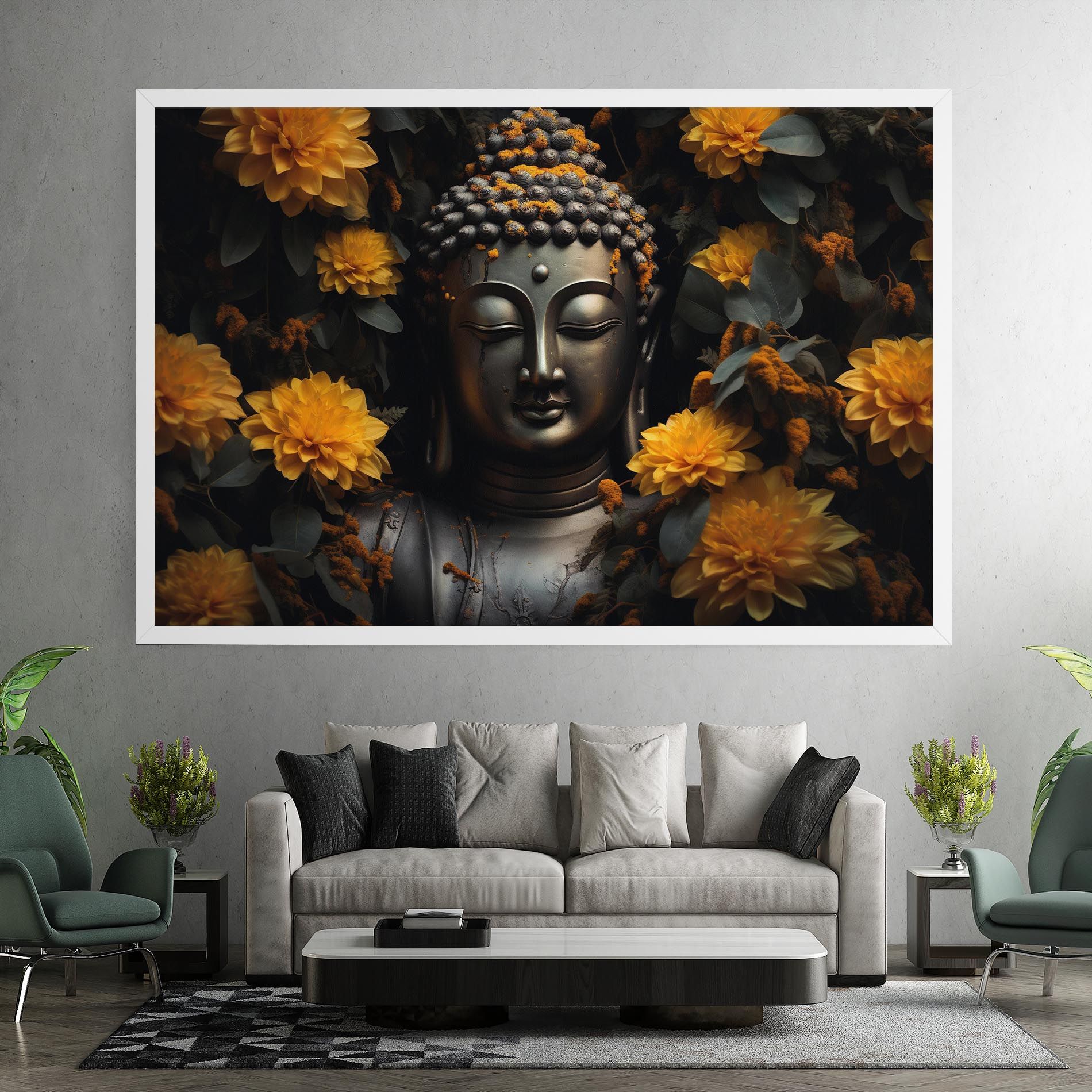Buddha Peace Statue mockup 7