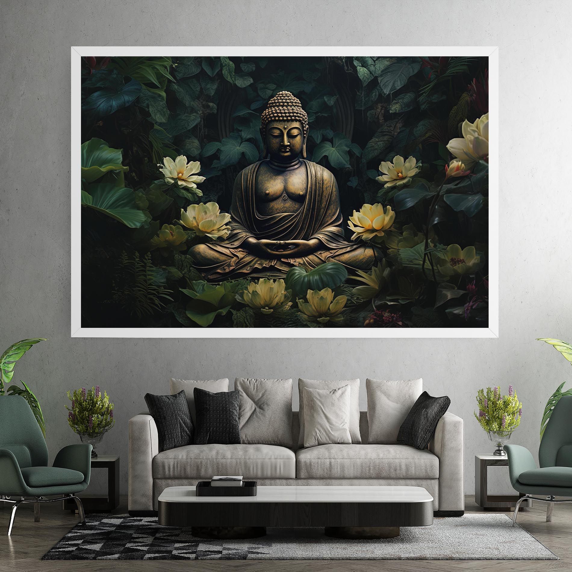 Calm Buddha Art mockup 7