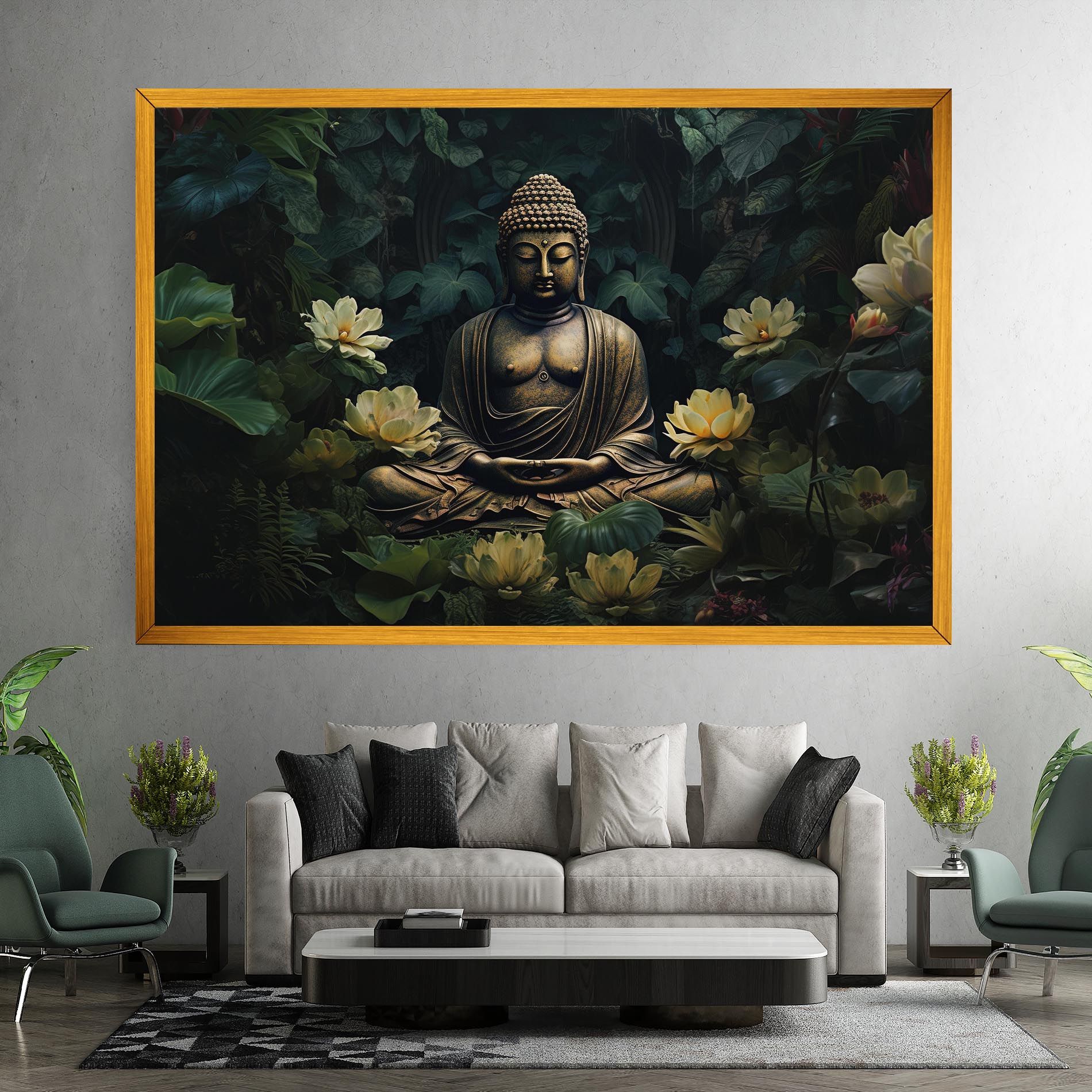 Calm Buddha Art mockup 7