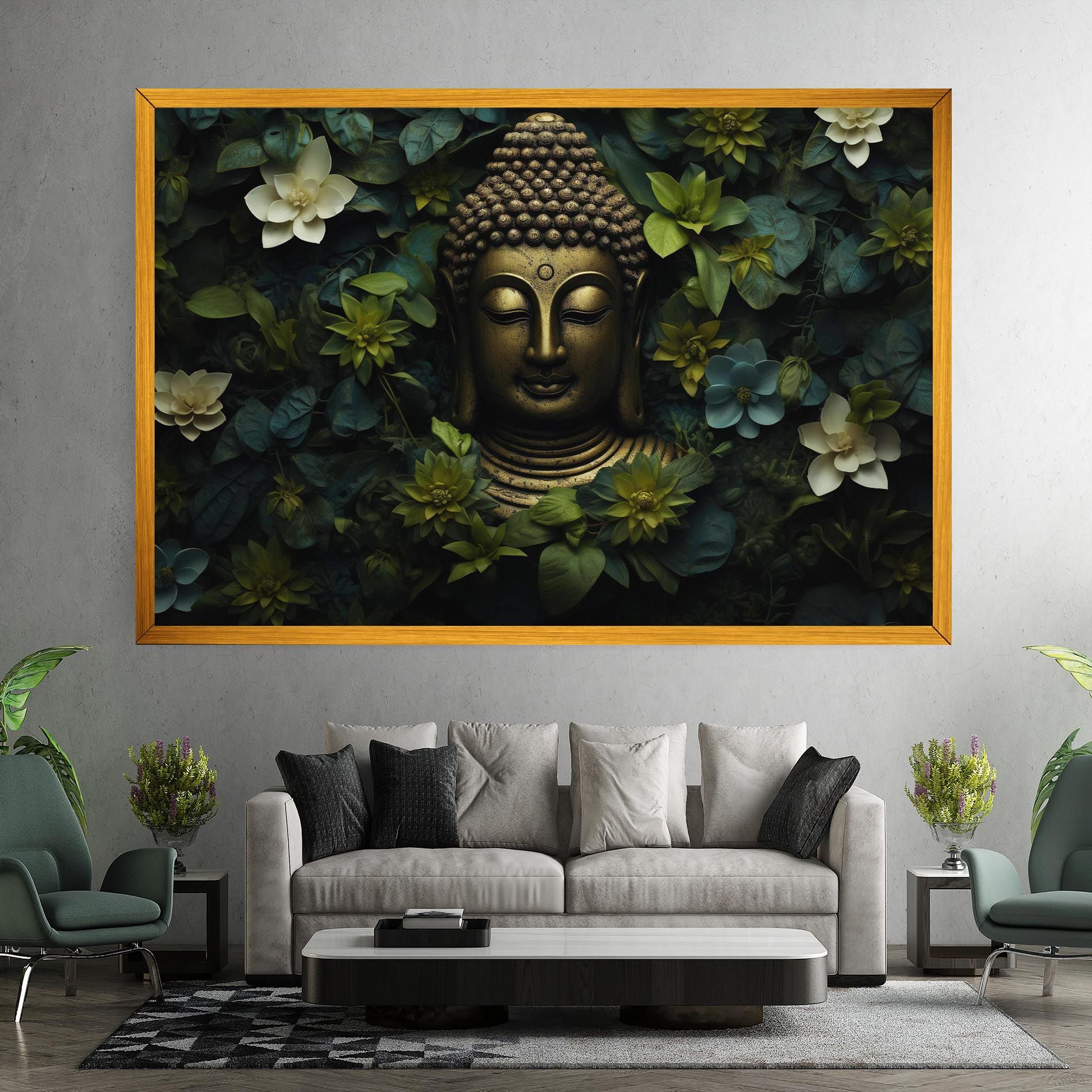 Lotus Flower Buddha mockup 7