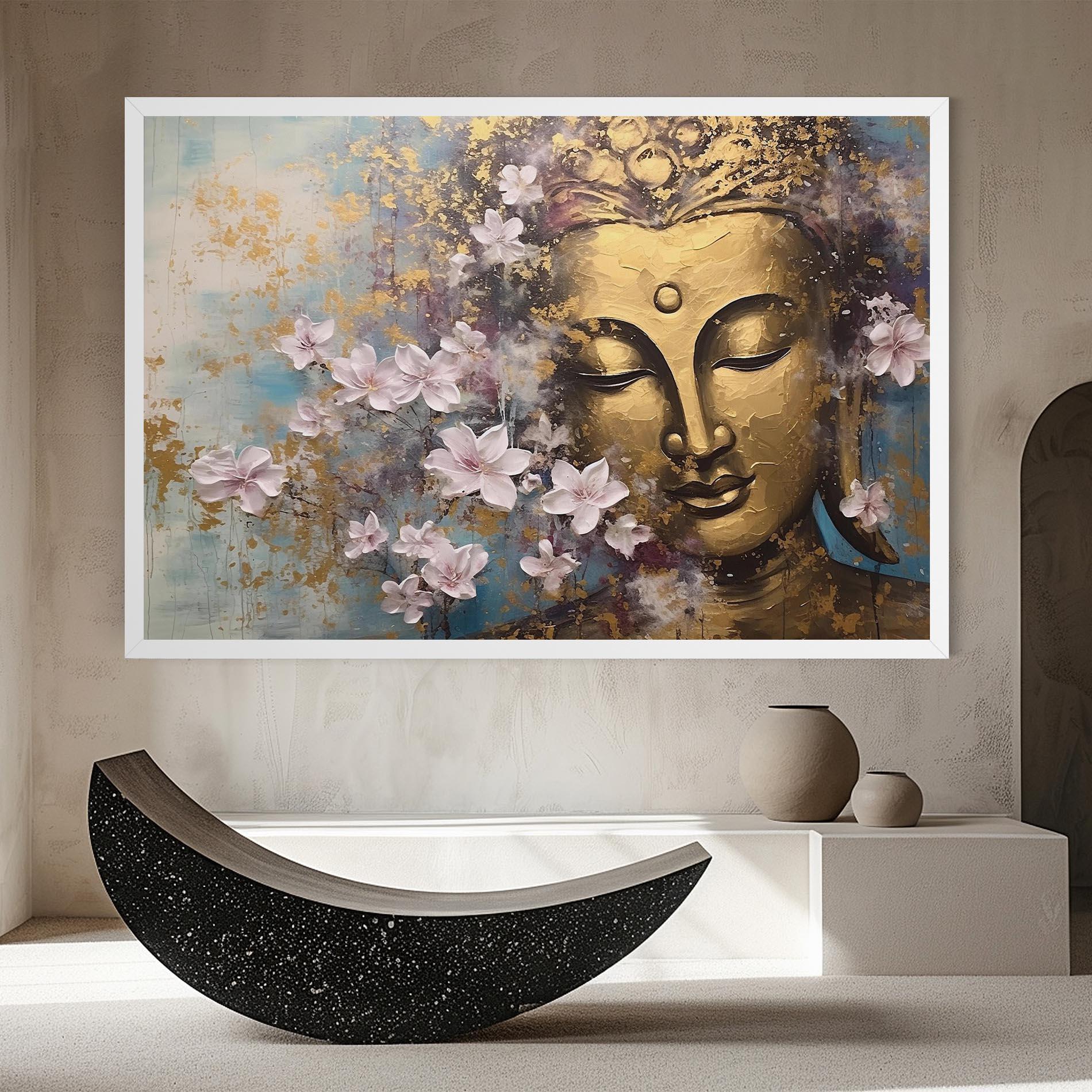 Vászonkép Abstract Buddha Plants mockup 8