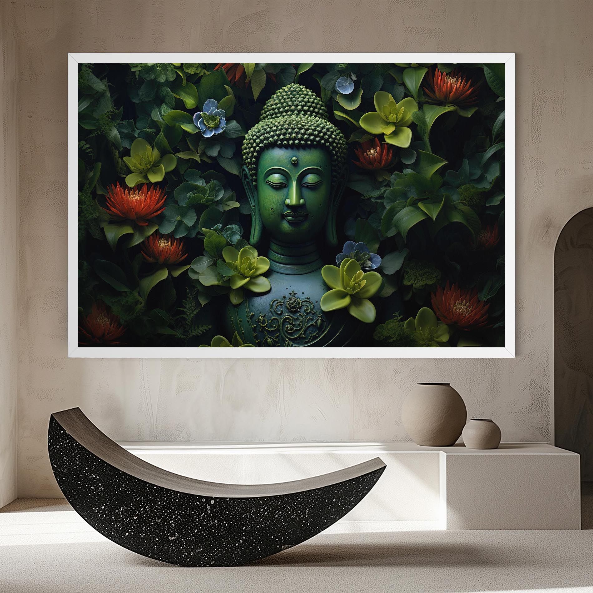 Blue Light Buddha mockup 8