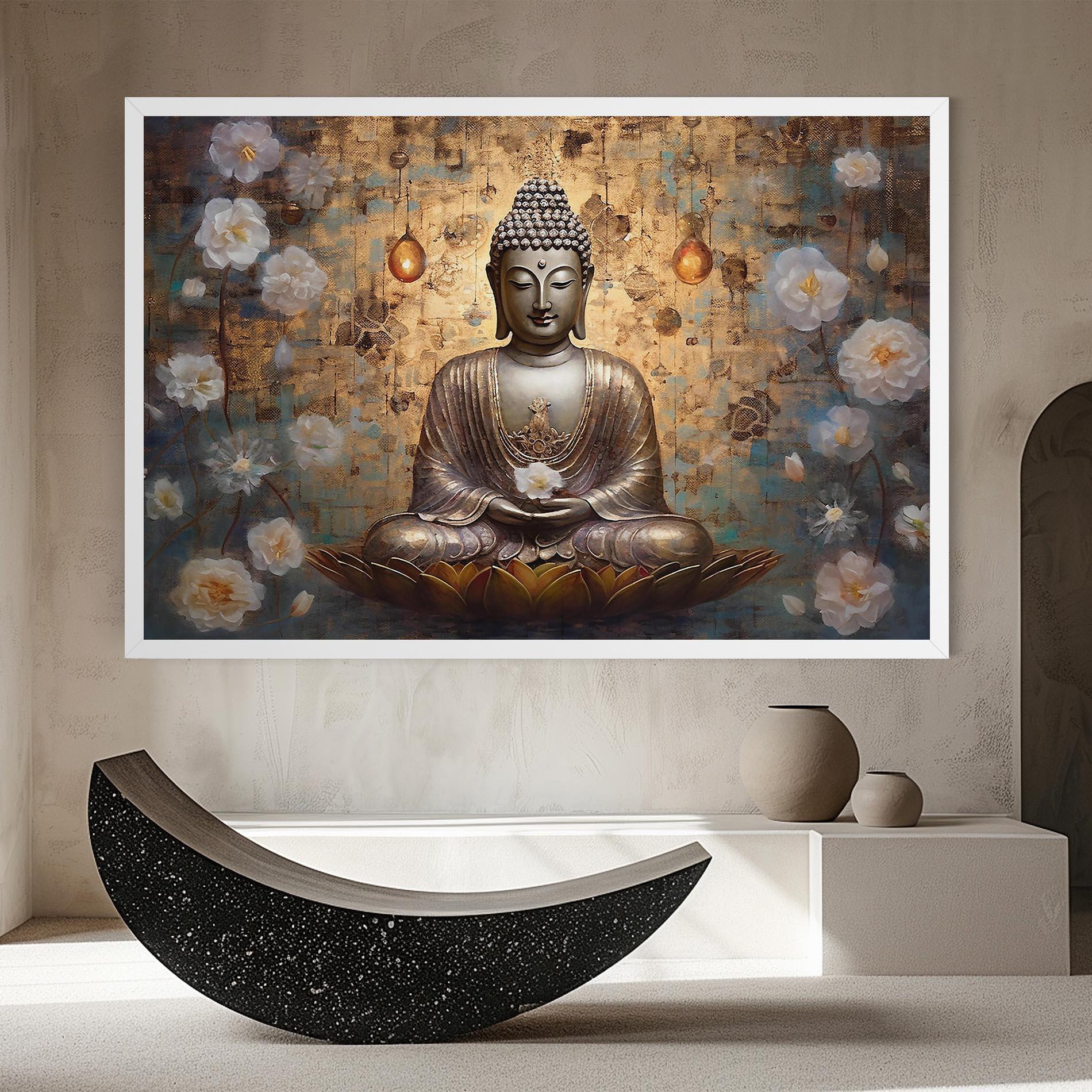 Vászonkép Buddha Meditation Art mockup 8