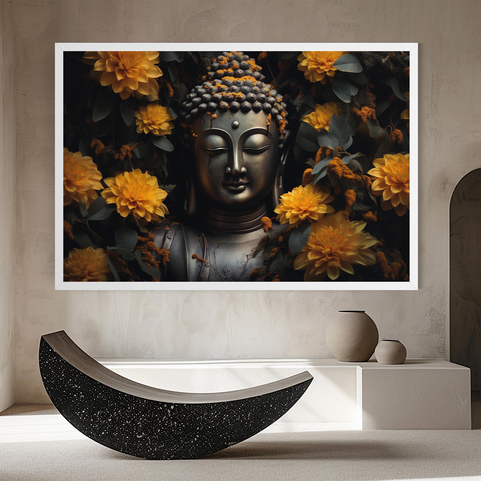 Vászonkép Buddha Peace Statue mockup 8