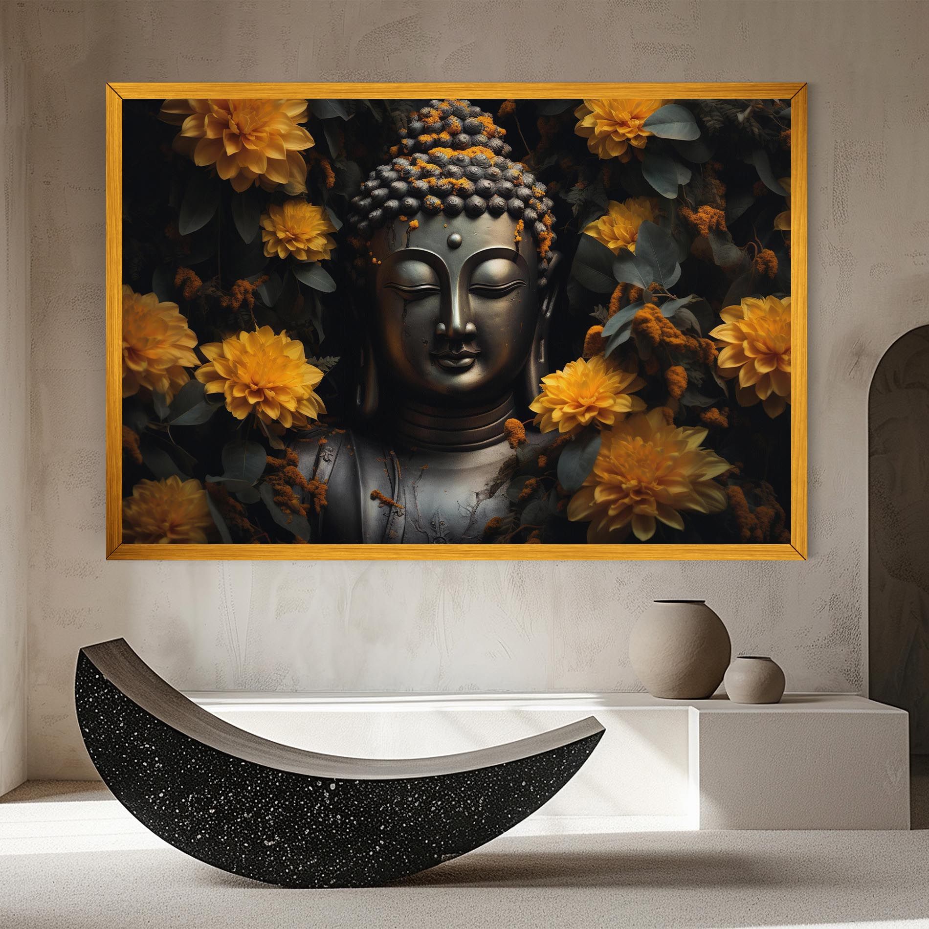 Buddha Peace Statue mockup 8