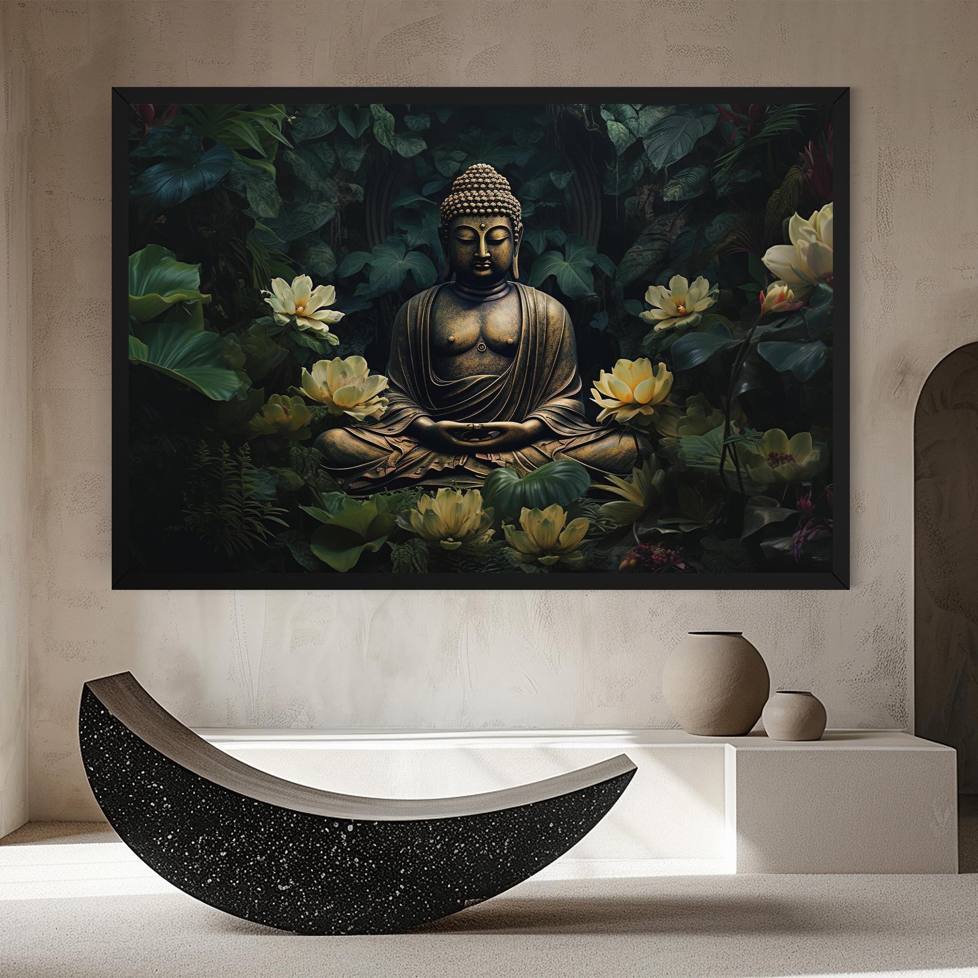 Vászonkép Calm Buddha Art mockup 8
