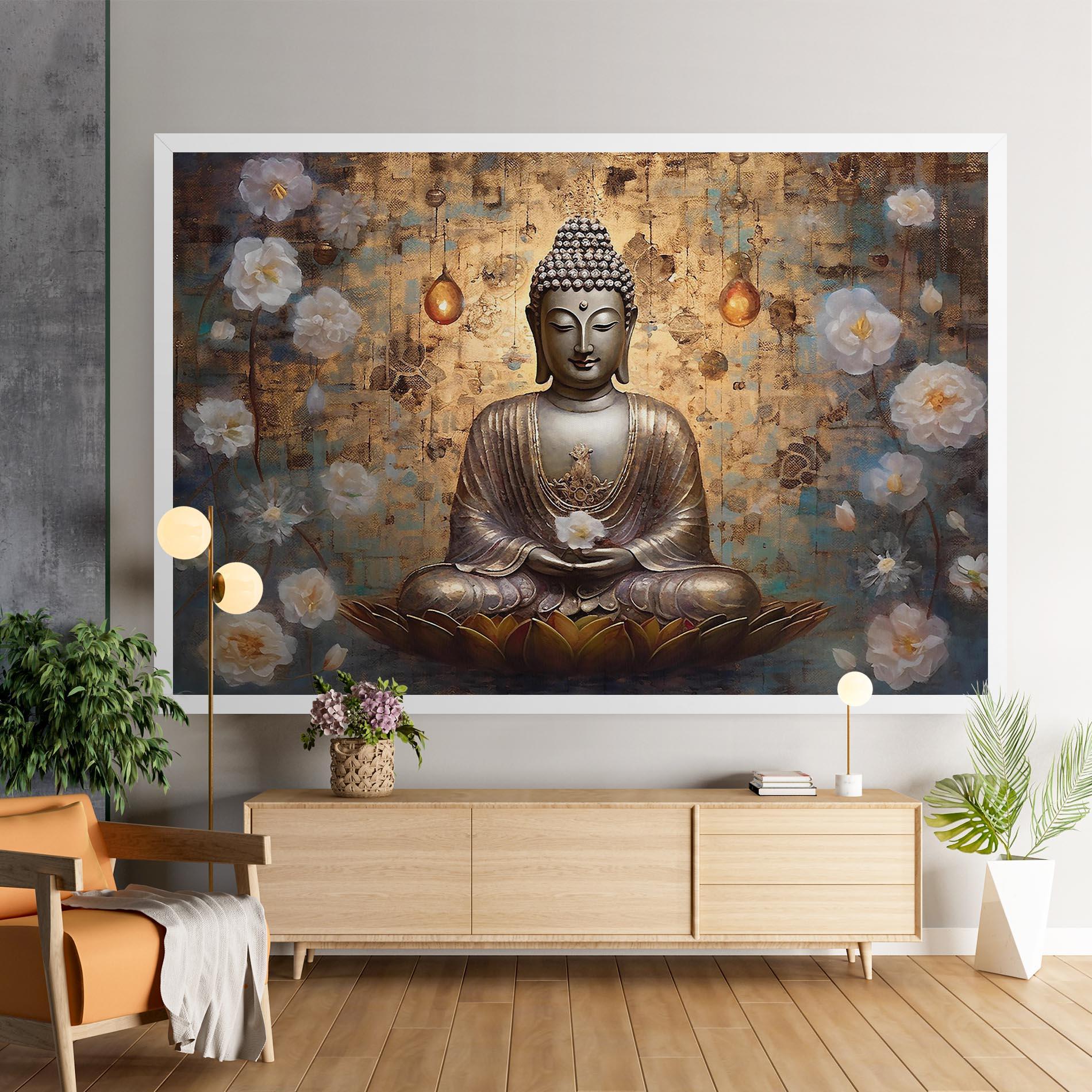 Vászonkép Buddha Meditation Art mockup 9