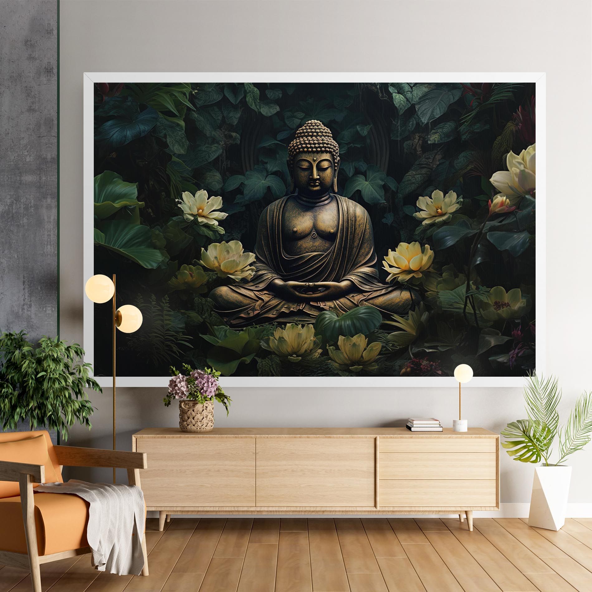 Calm Buddha Art mockup 9