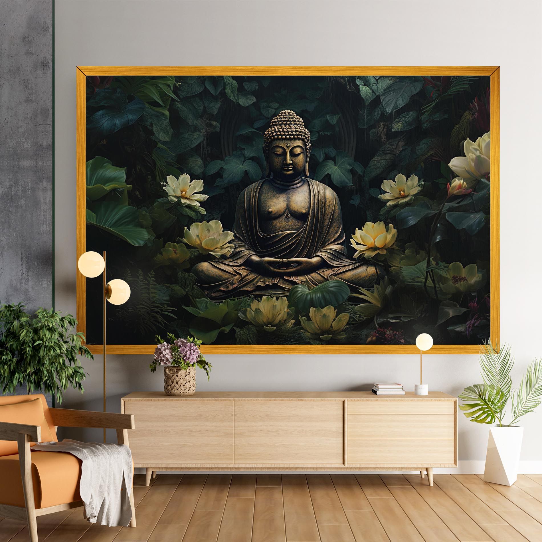 Calm Buddha Art mockup 9