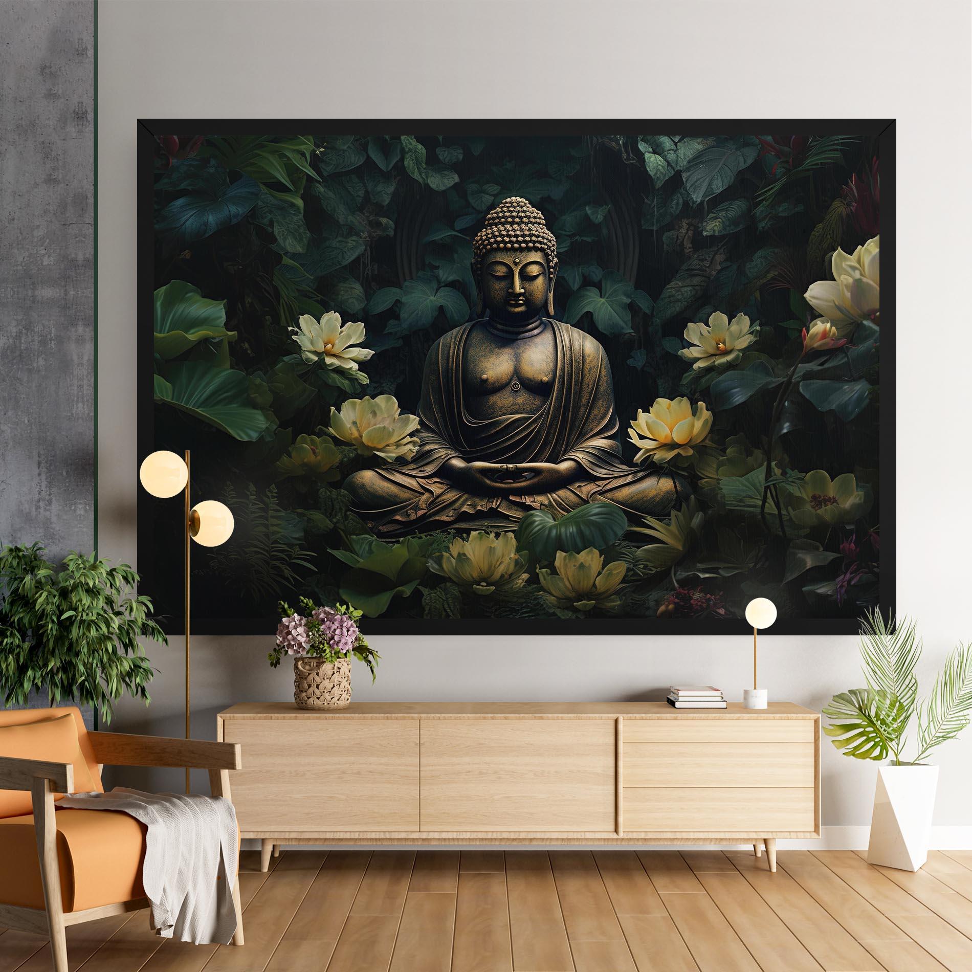 Vászonkép Calm Buddha Art mockup 9