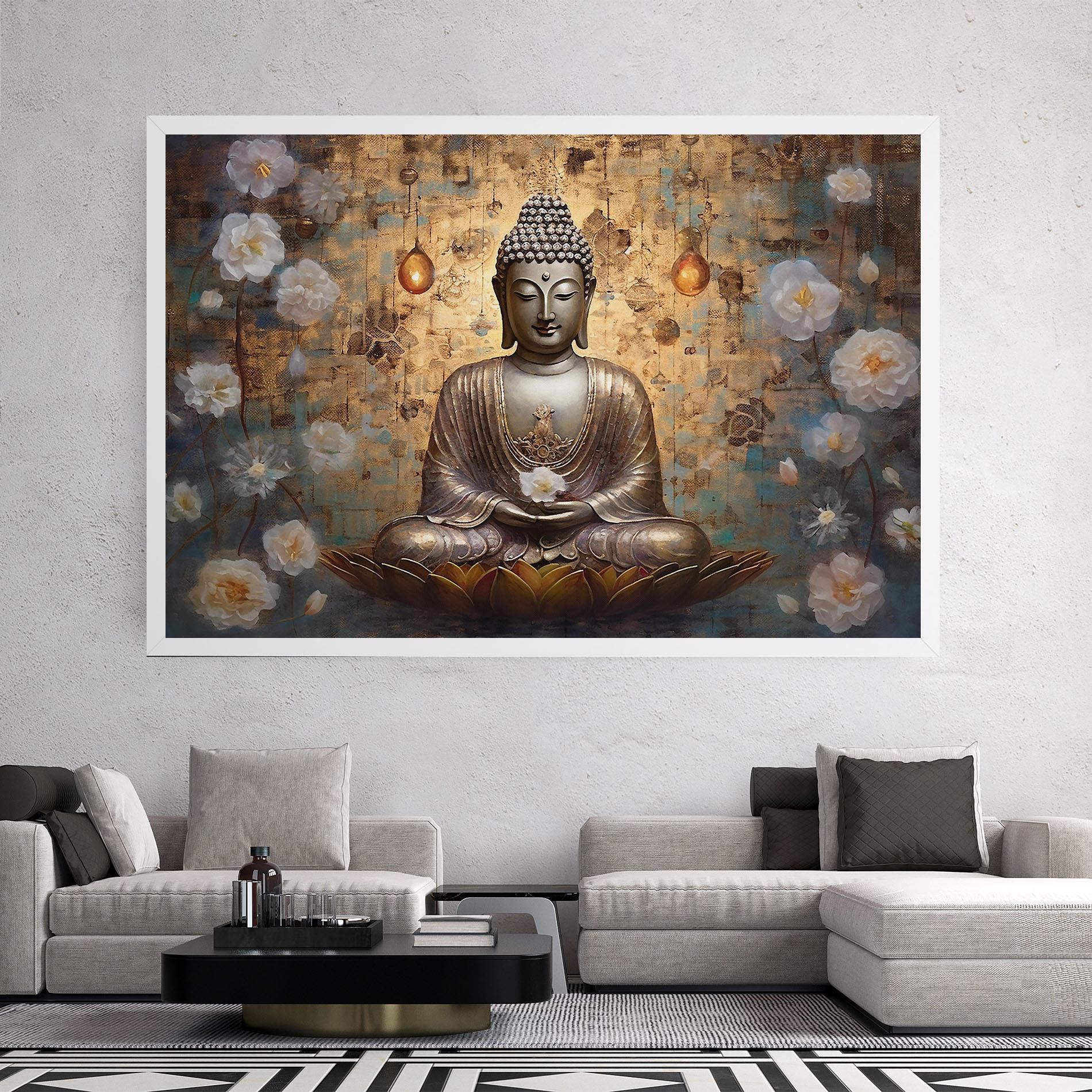 Vászonkép Buddha Meditation Art mockup 2