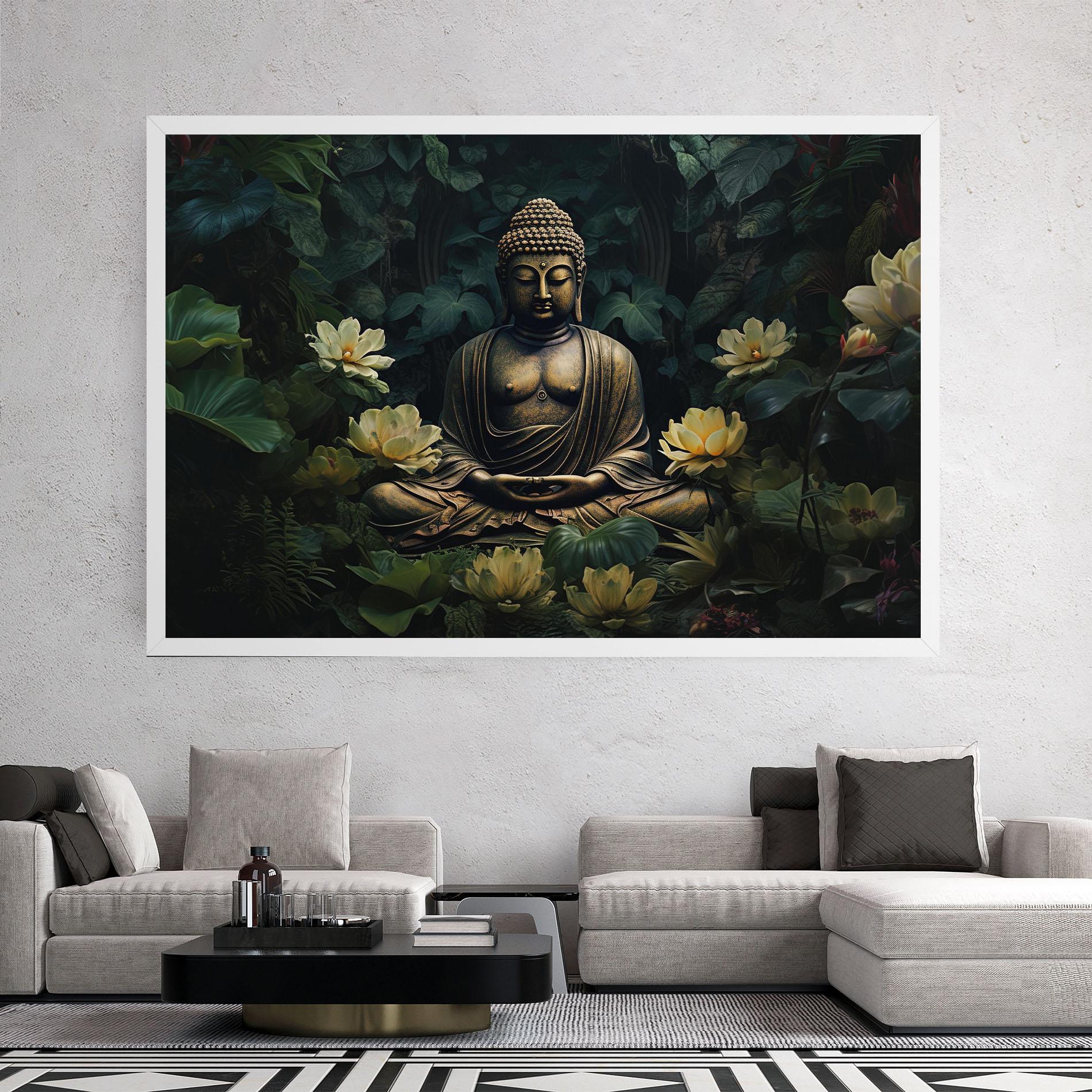 Vászonkép Calm Buddha Art mockup 2