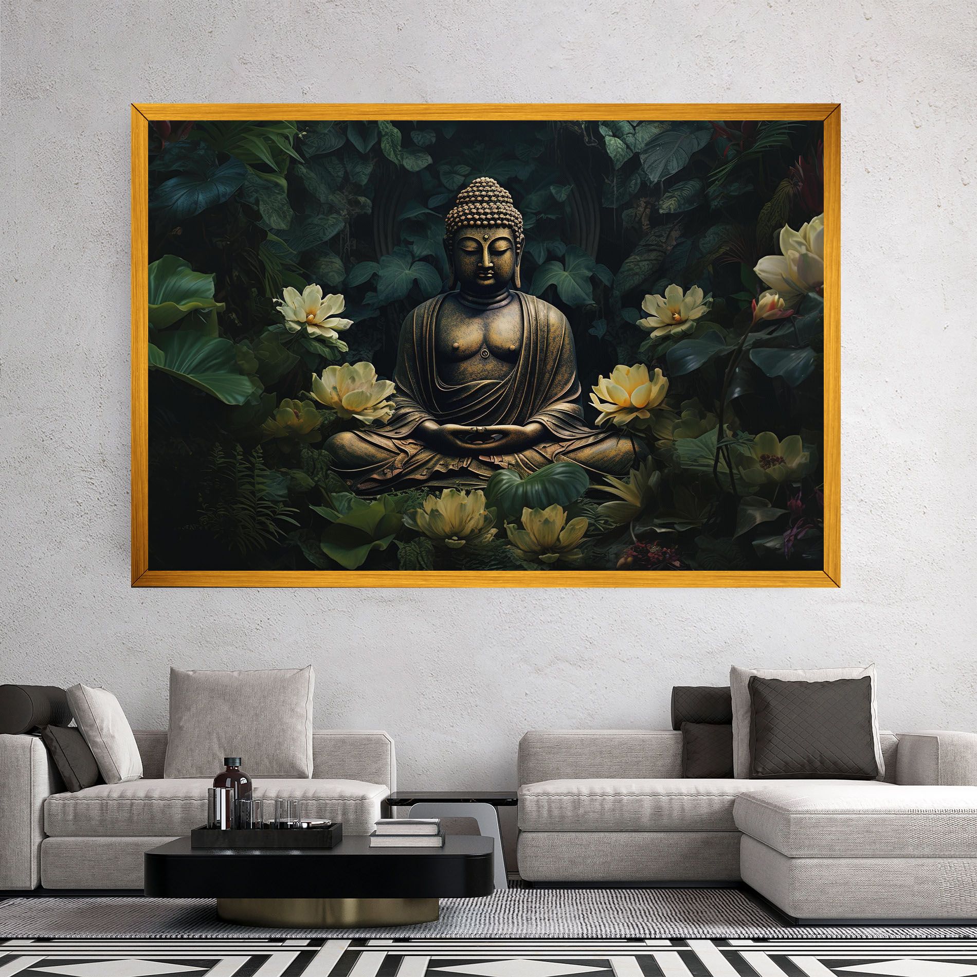 Calm Buddha Art mockup 2