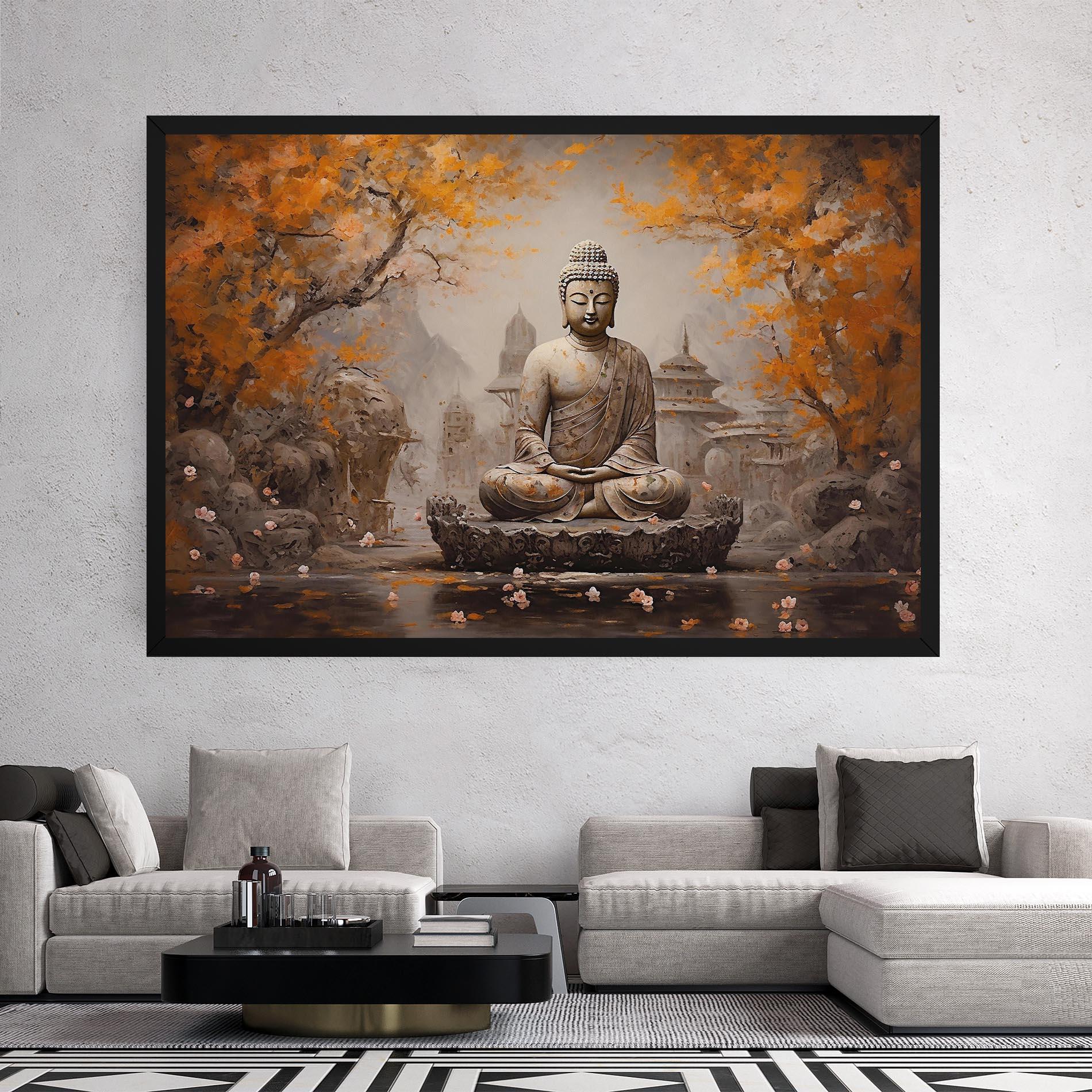 Vászonkép Beautiful Buddha Art mockup 2