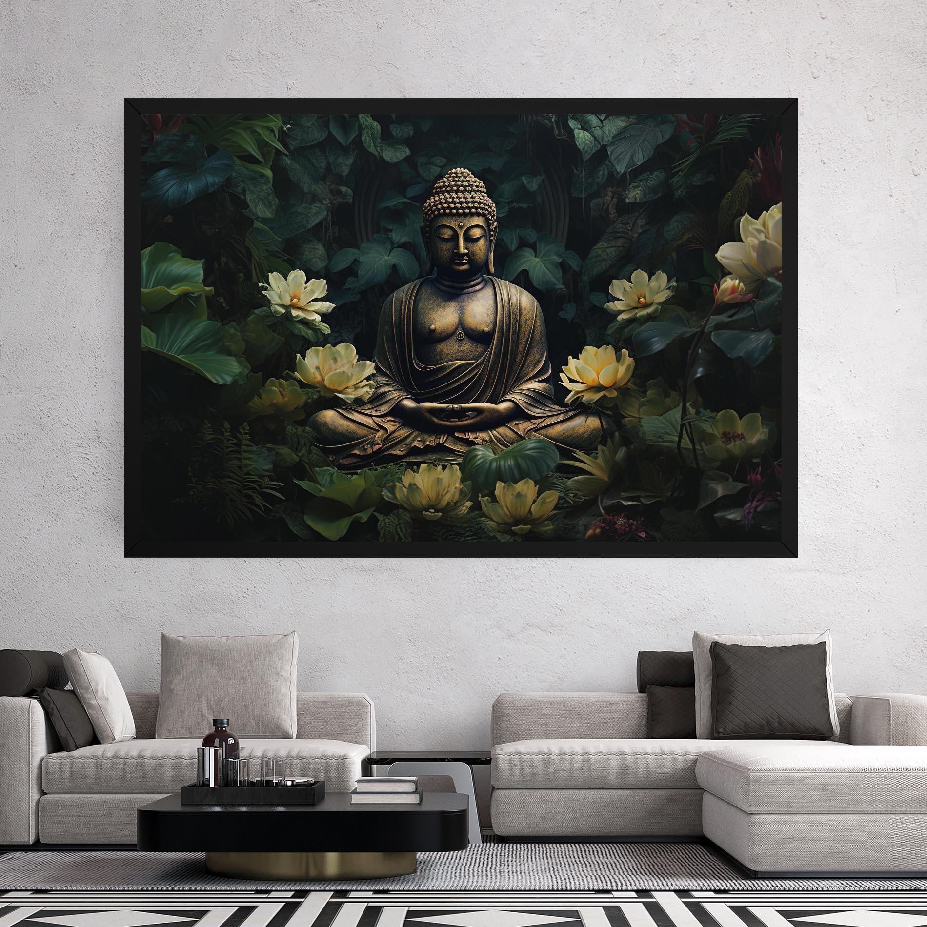 Vászonkép Calm Buddha Art mockup 2