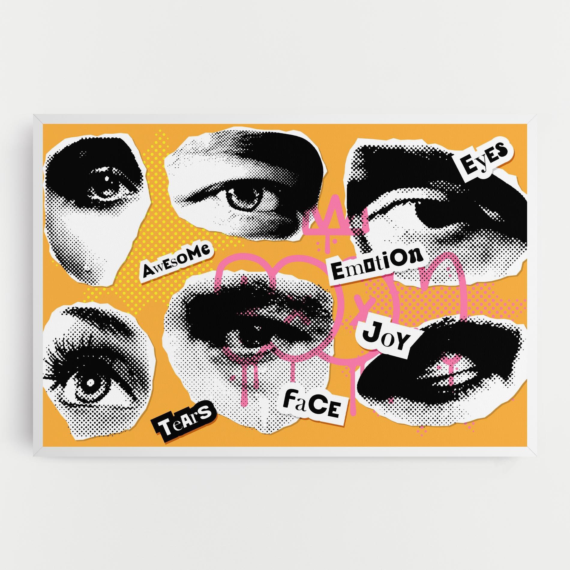 Vászonkép Awesome Emotions mockup 0